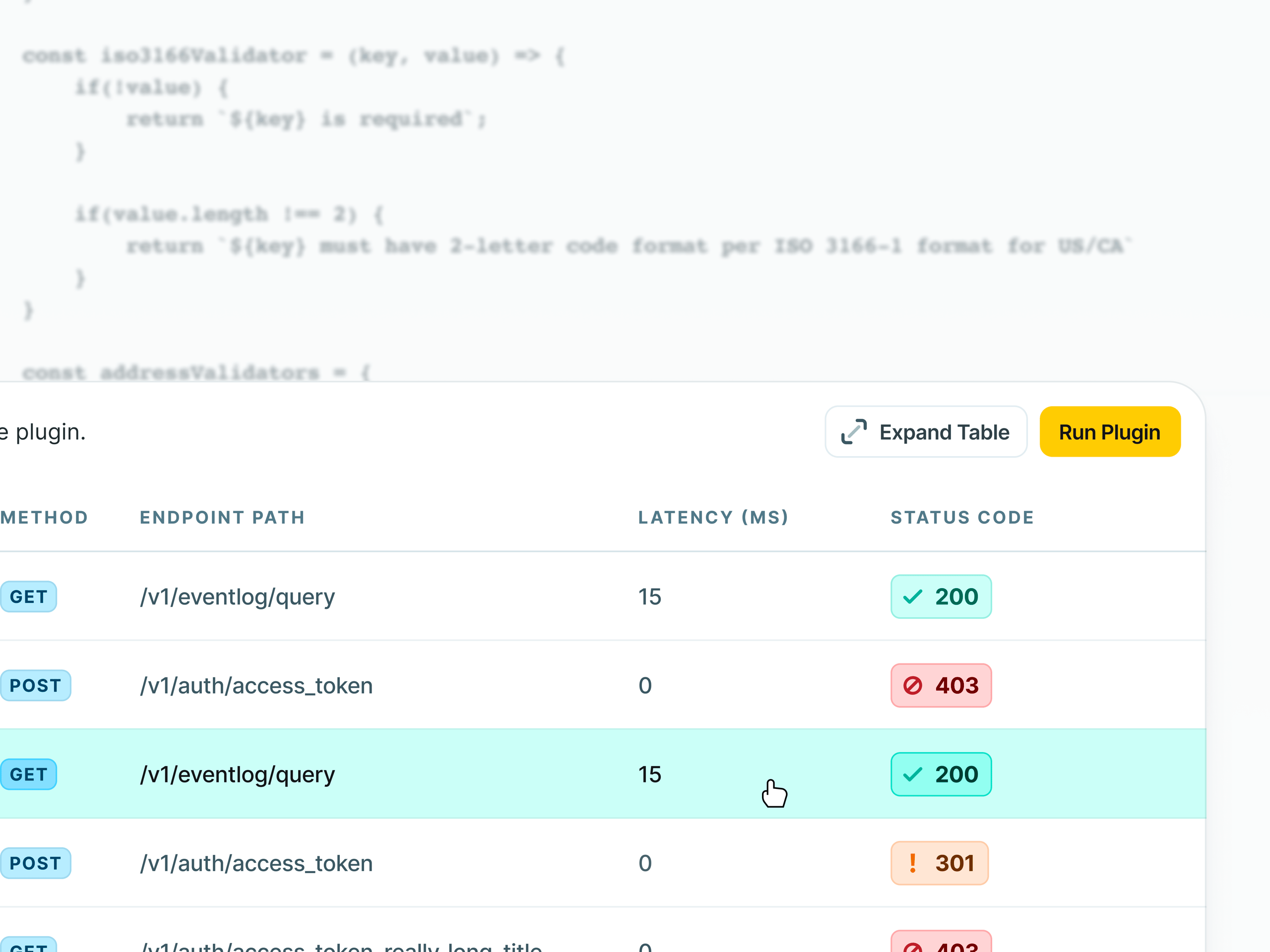 Speakeasy API Dashboard Requests Drawer Part 2