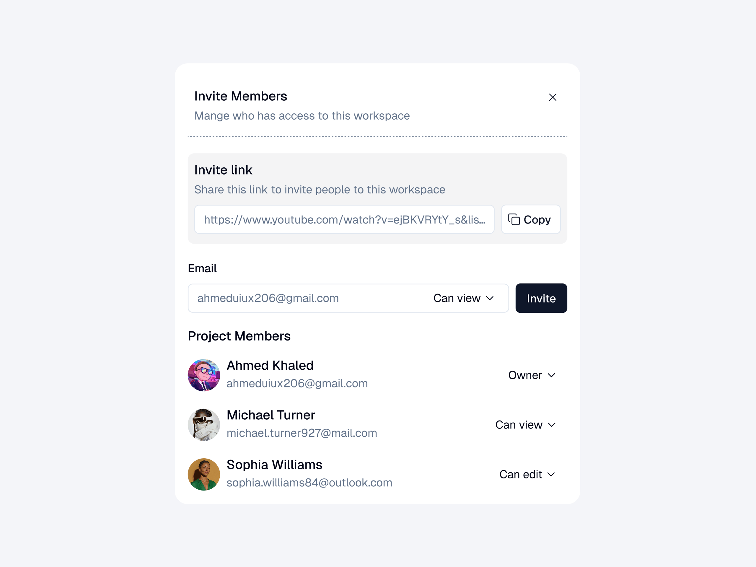 Invite Members 