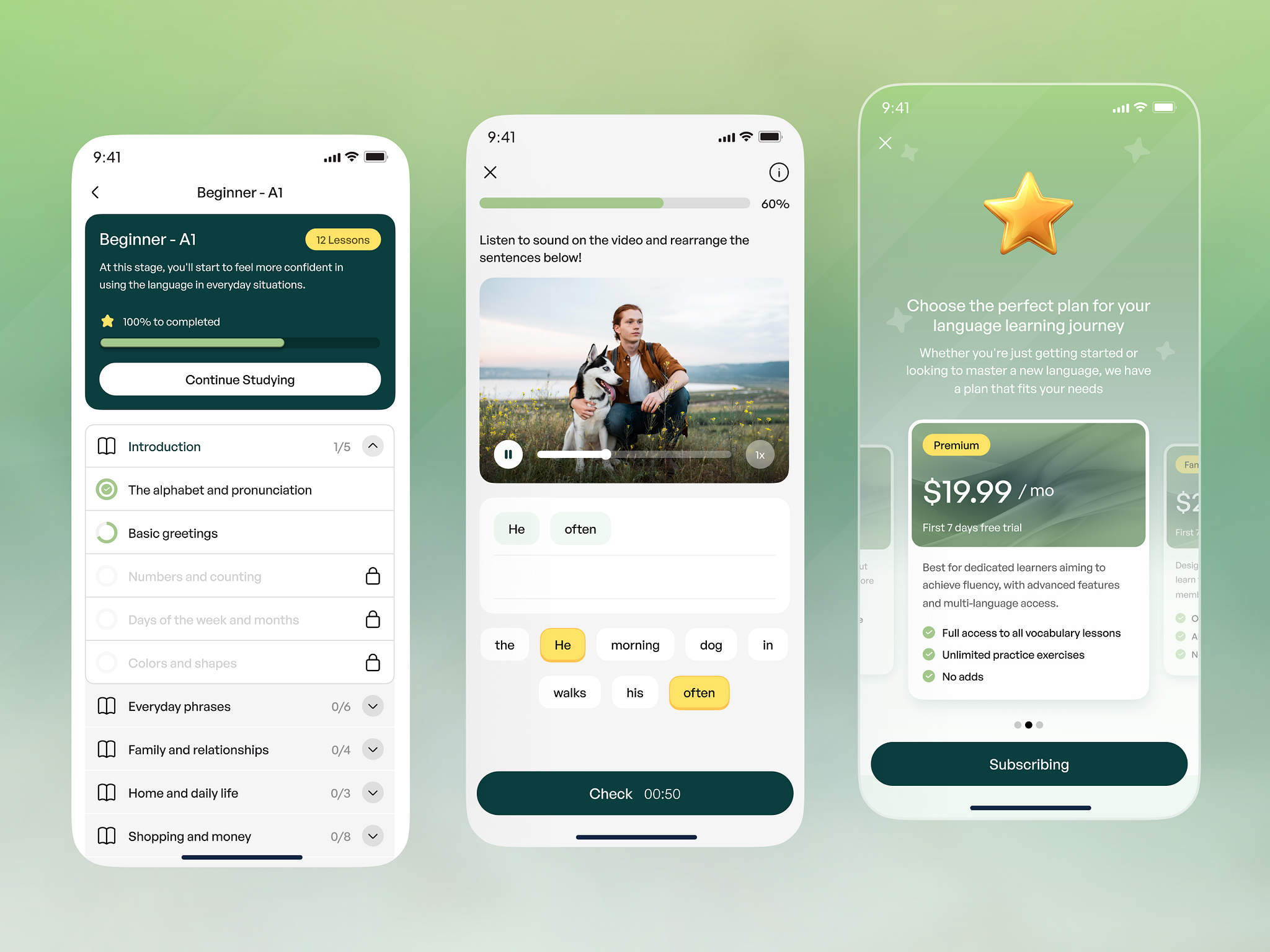 Mingle - Learning Language App
