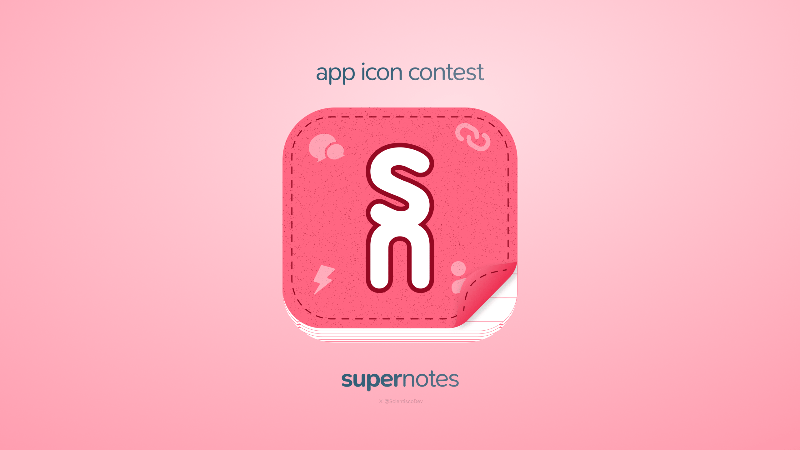 Supernotes icon design