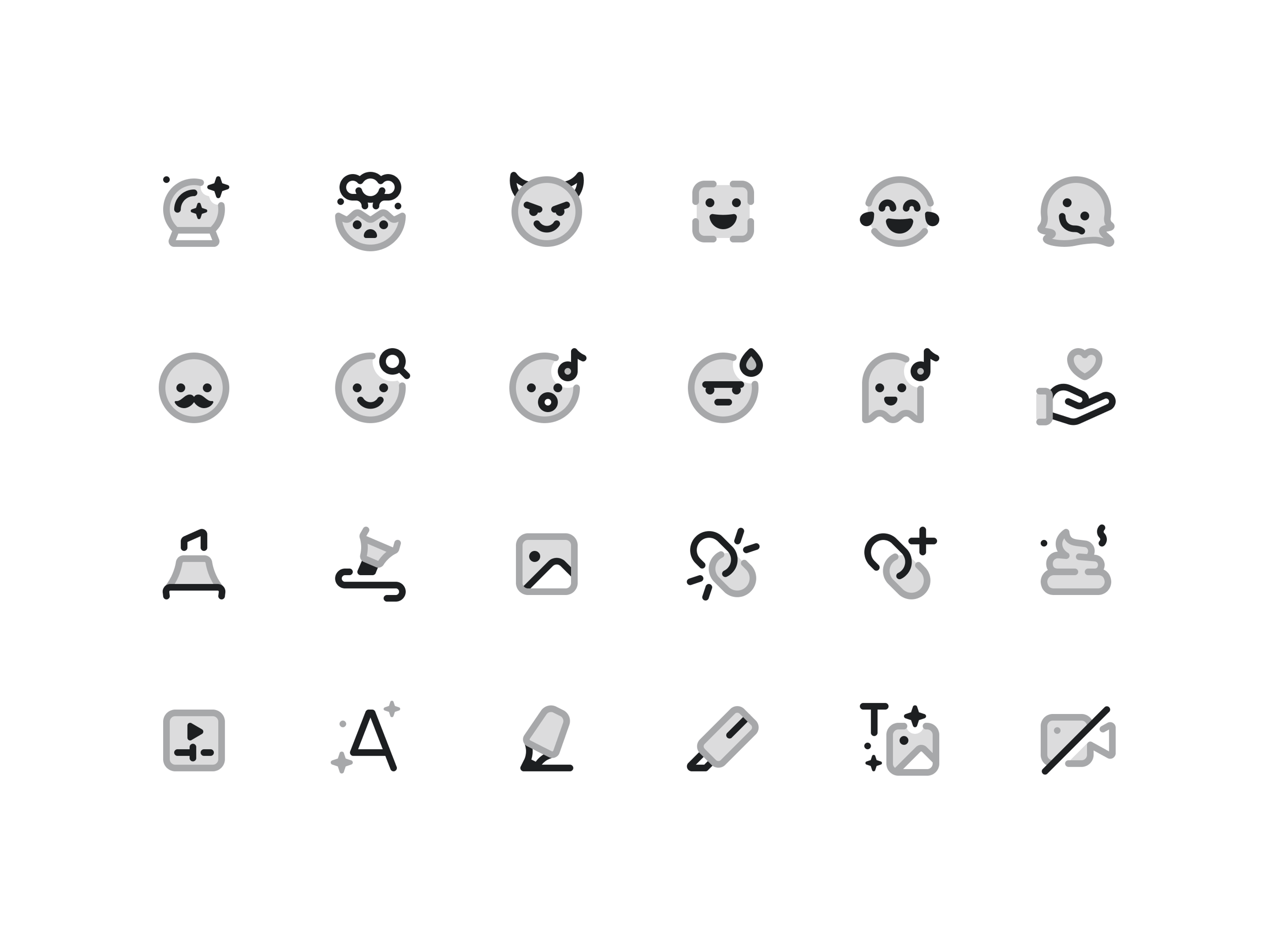 Emoji & Editing Icons