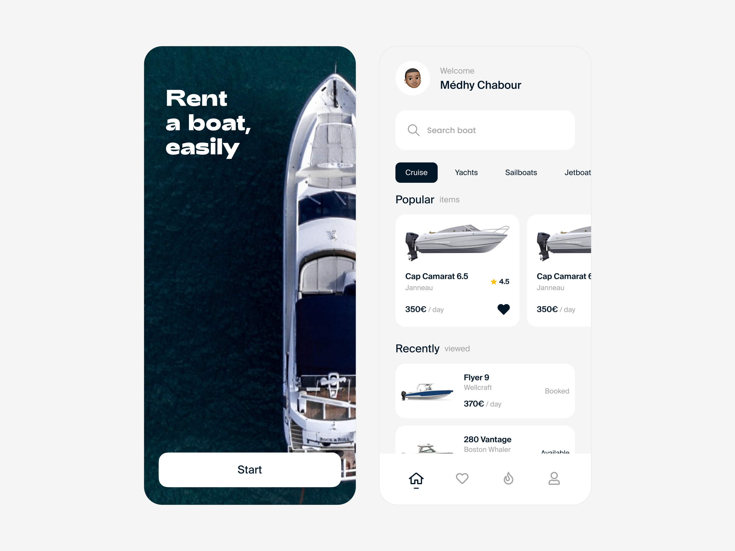 Boatly - Boat rental app