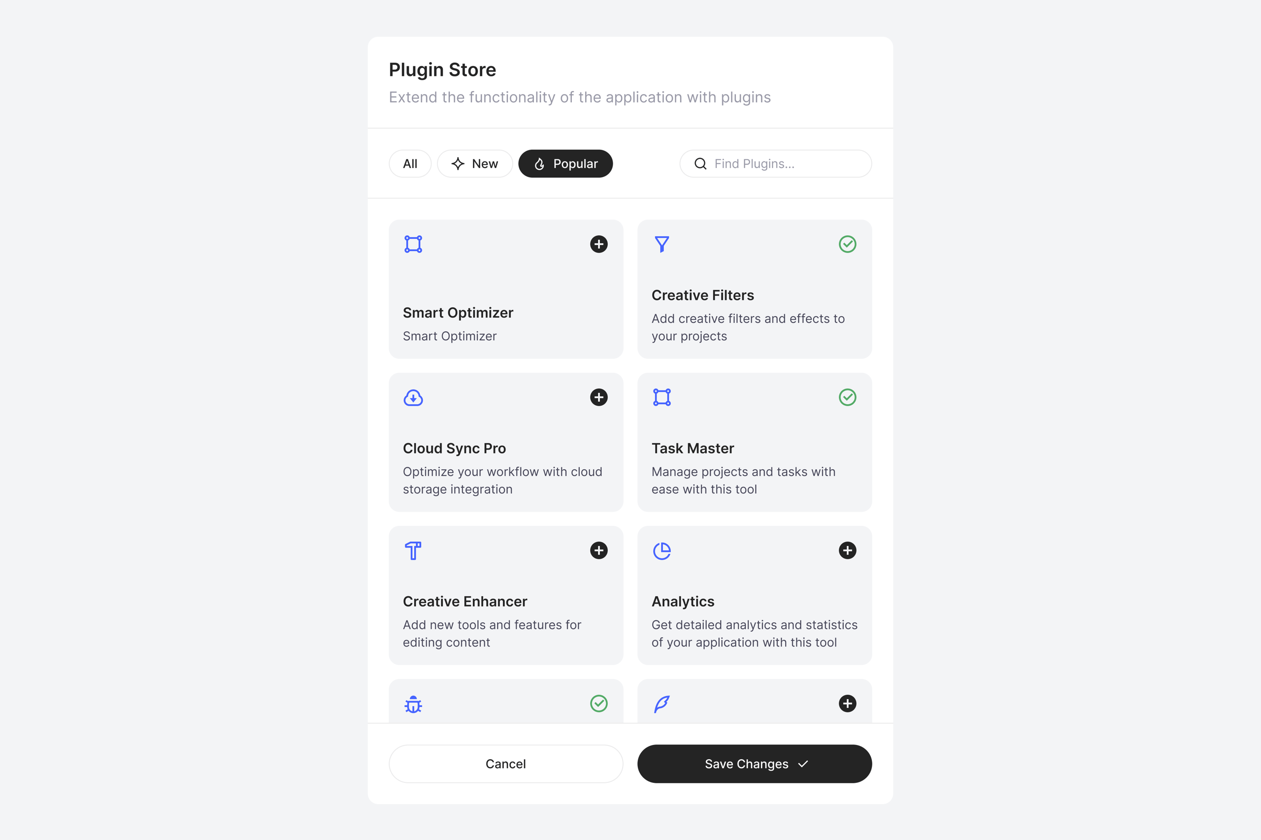 Plugin Store Modal