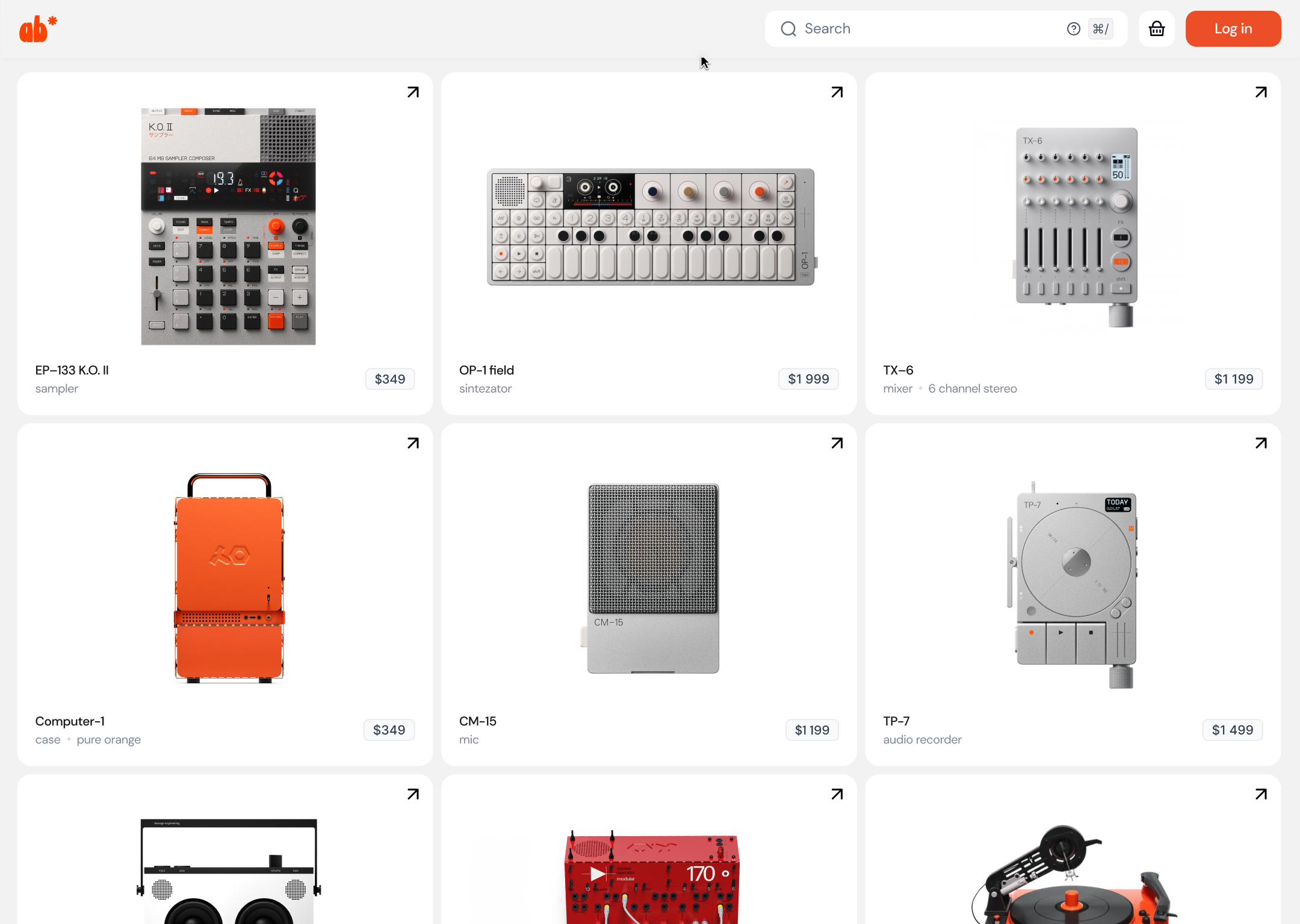 Teenage Engineering inspiration shop 
