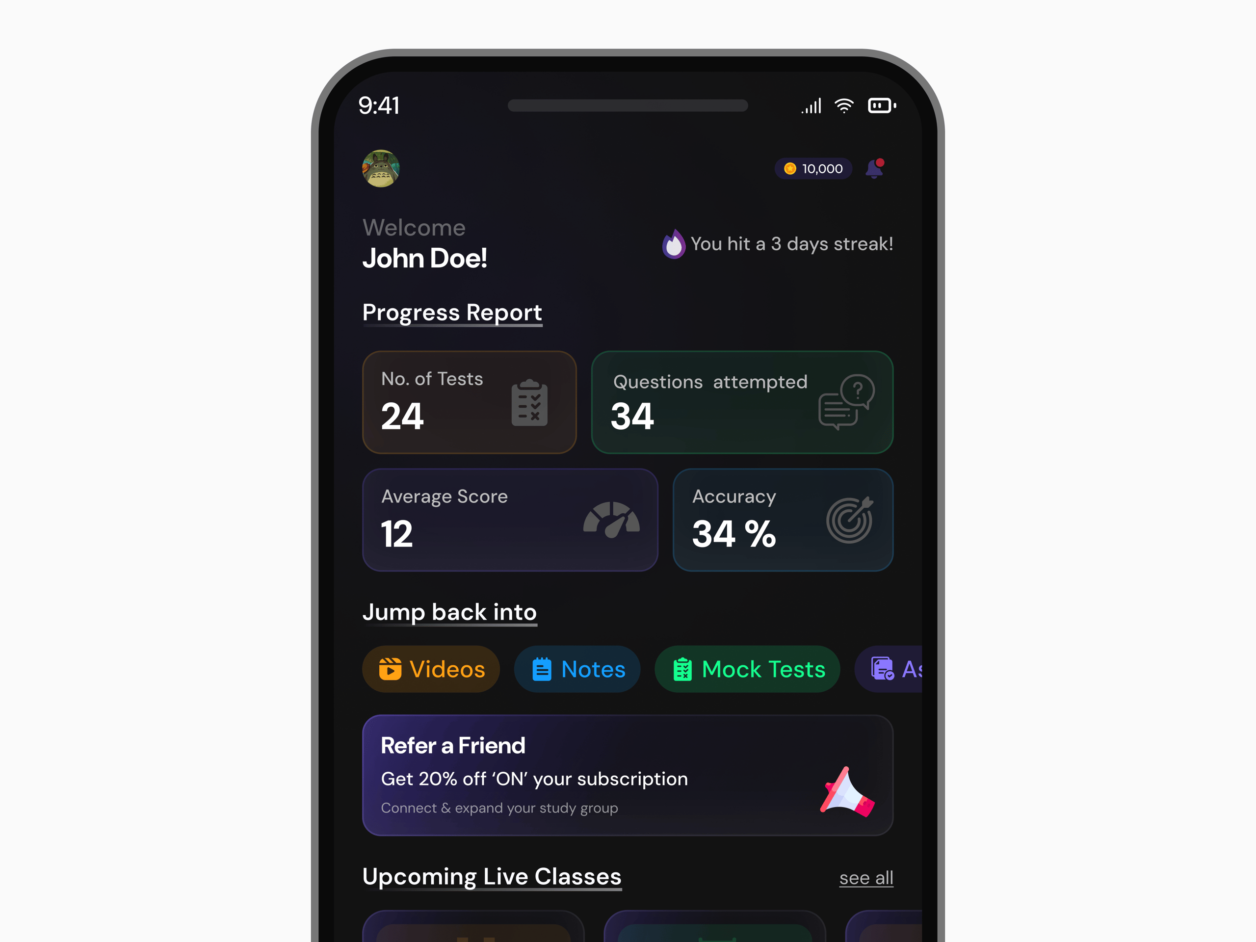 School Toppers App - Dashboard🤌