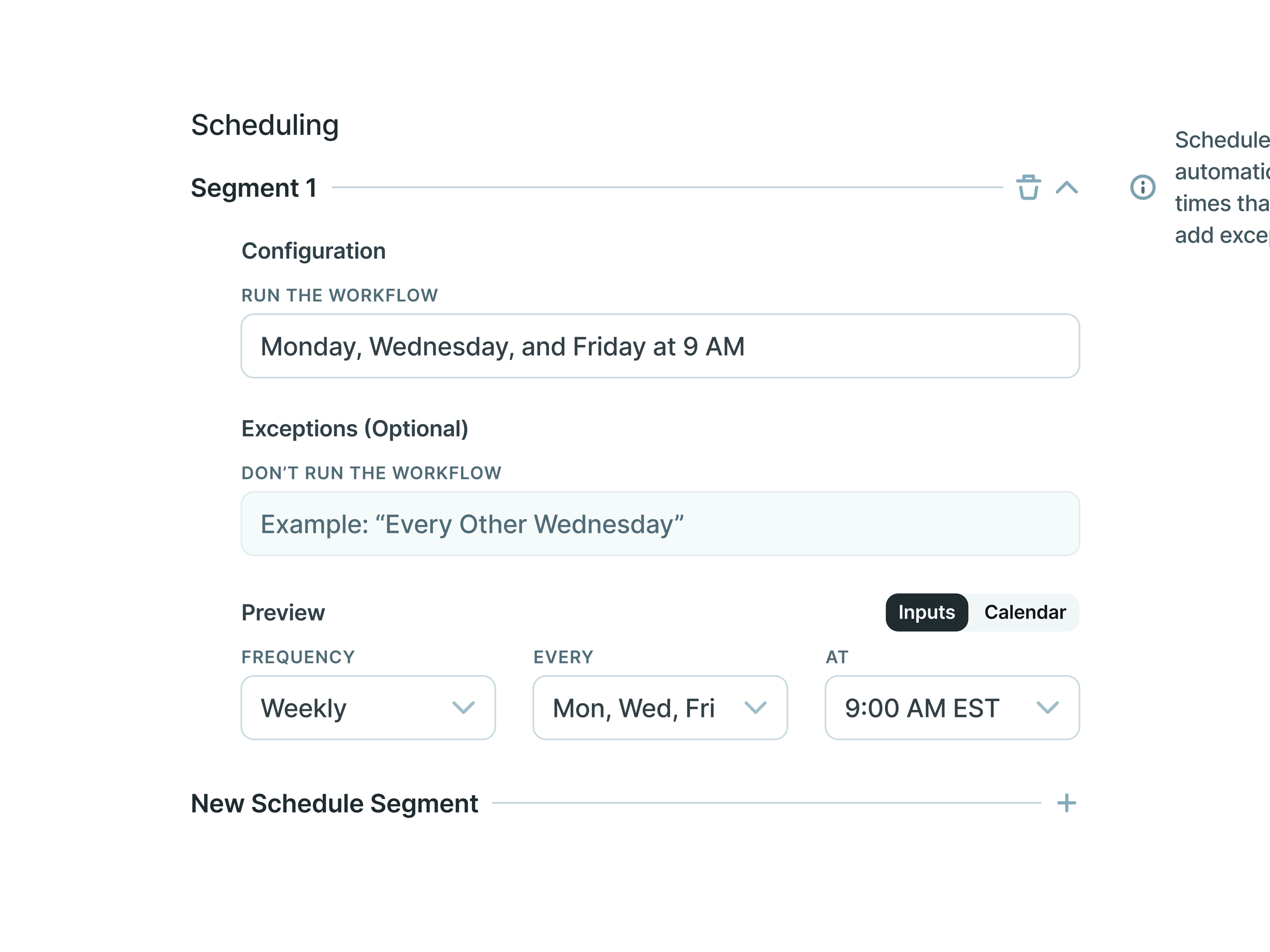 copy.ai Workflows Scheduling Alternate Version