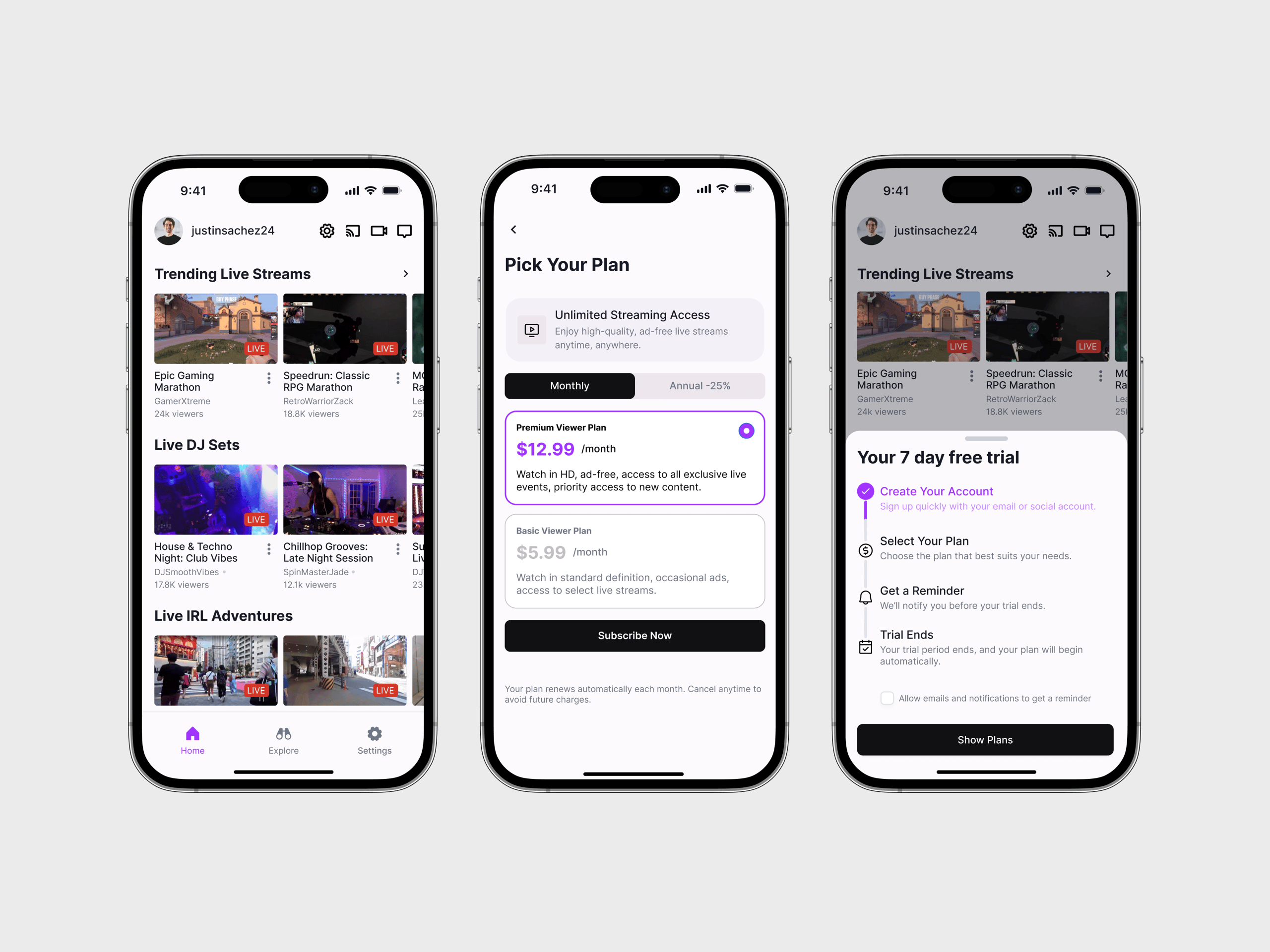 Streaming App