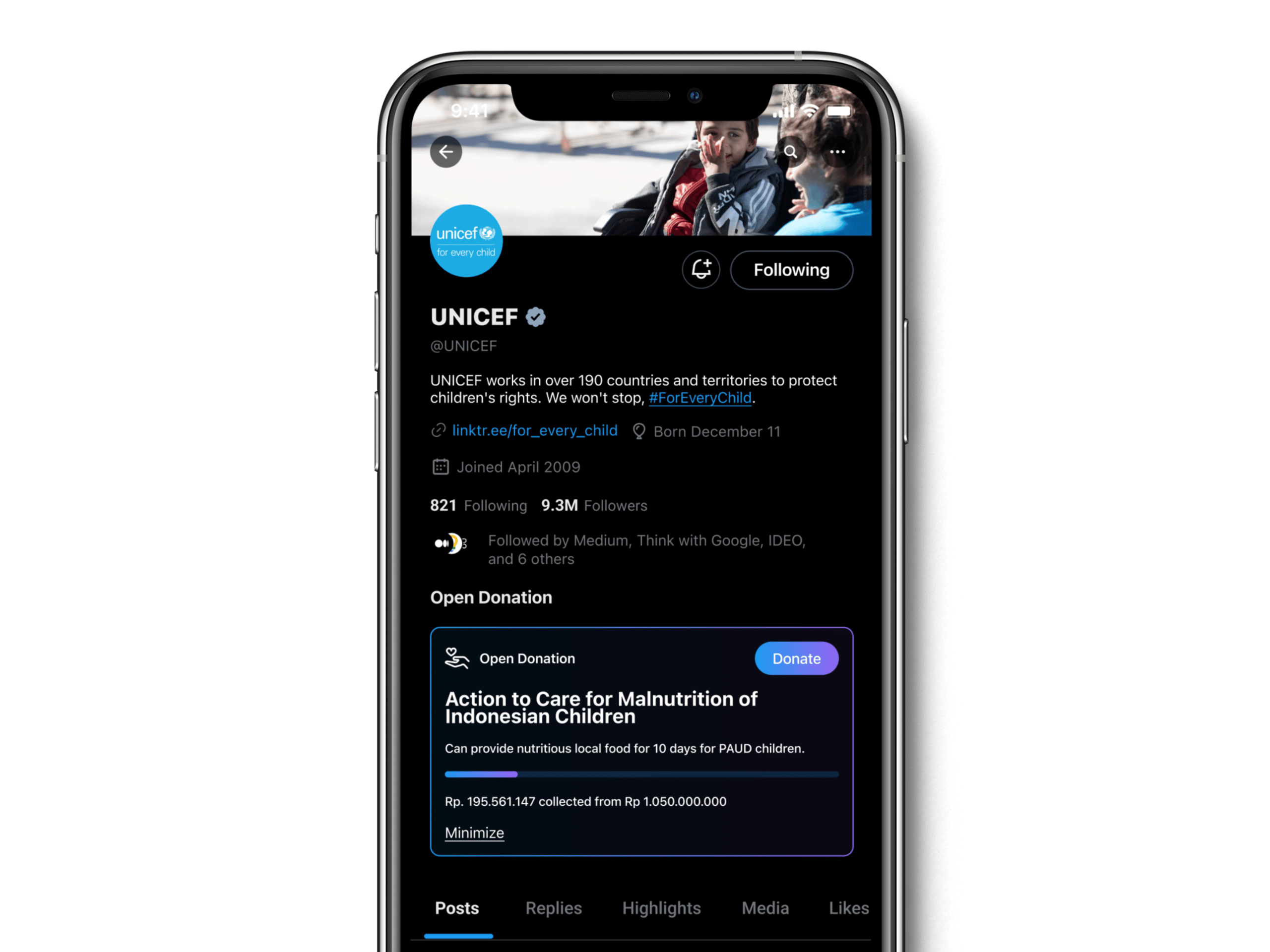 X (Twitter) Donation Feature