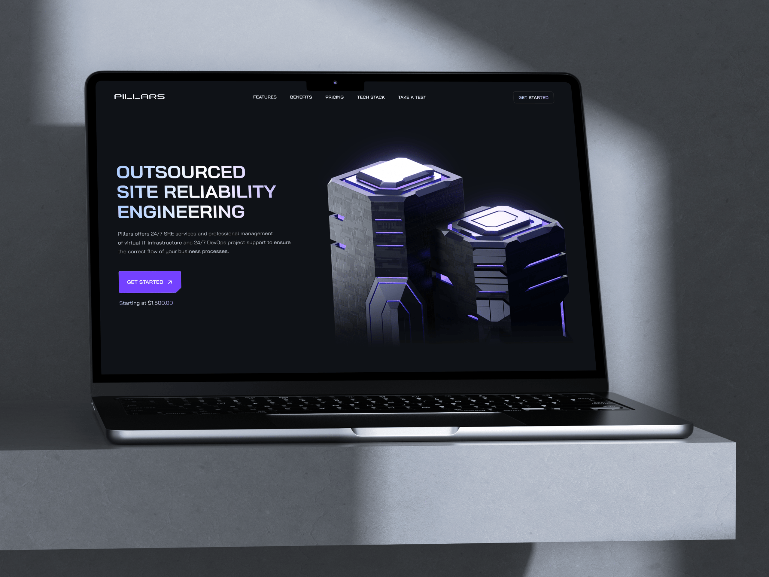 Website Design for Outsourcing SRE Platform