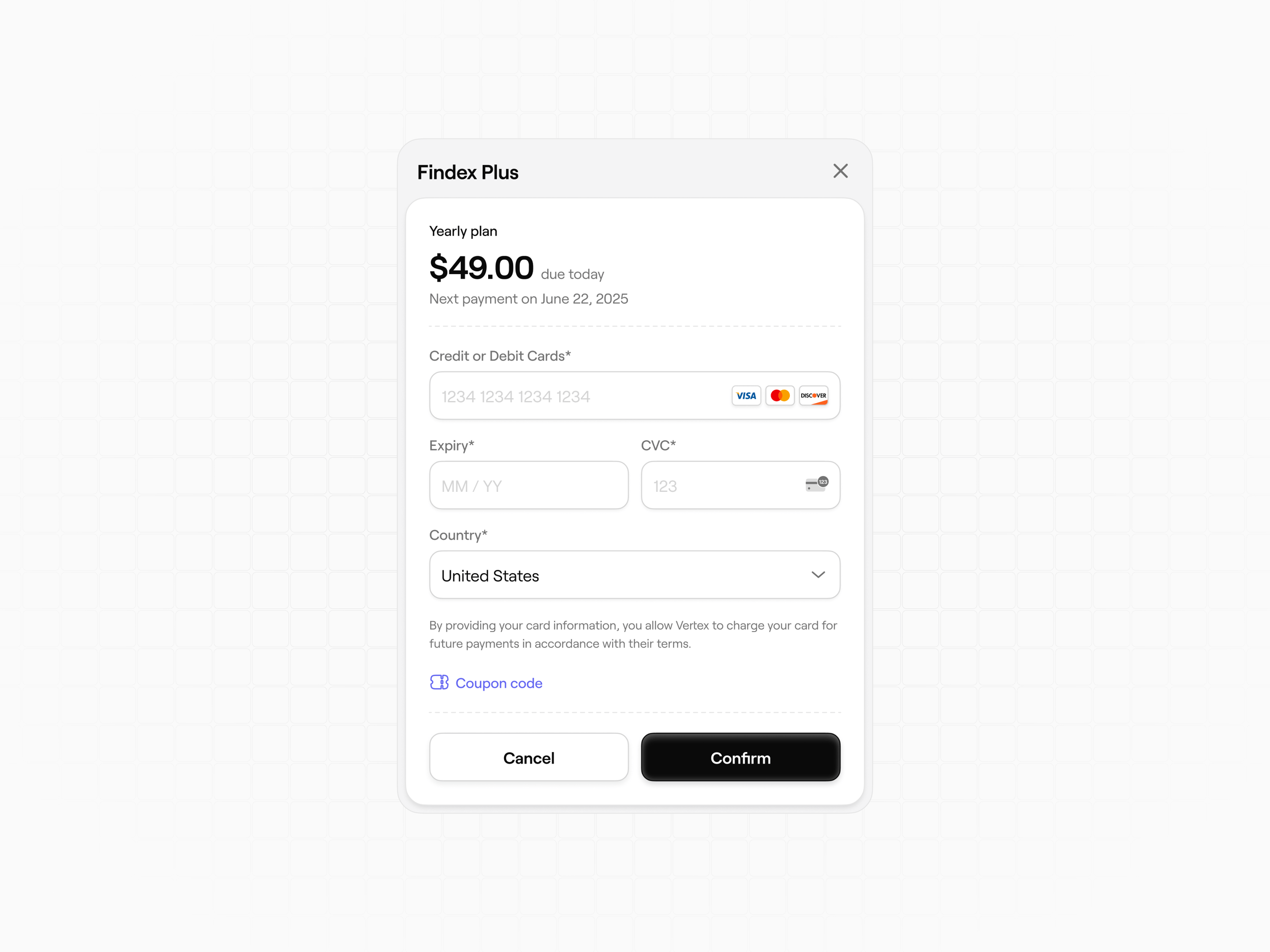 Modal Payment