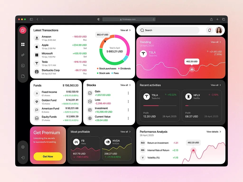 Fintech Web App UI Design
Ronas IT | Software development company