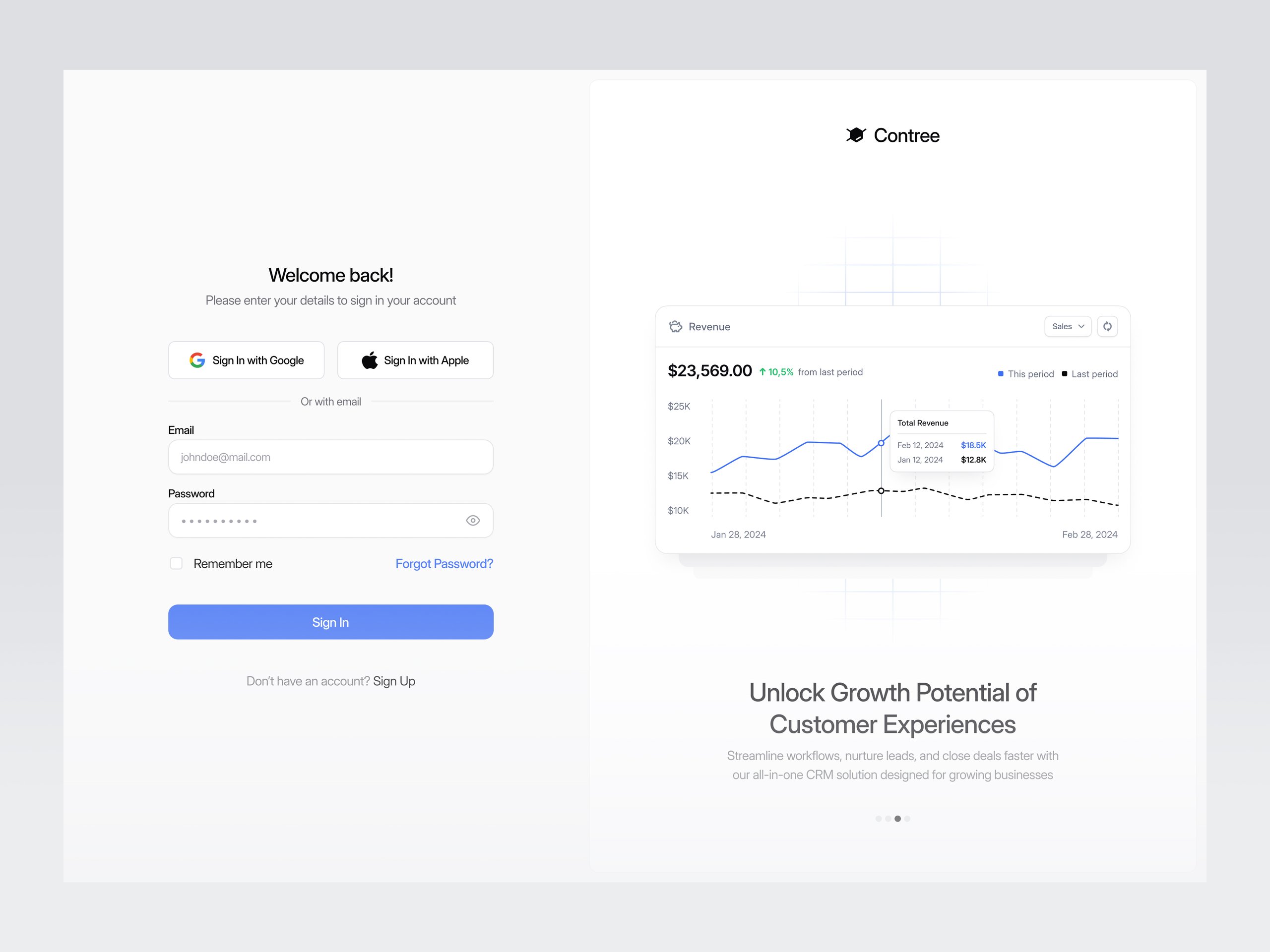 Contree - CRM Website