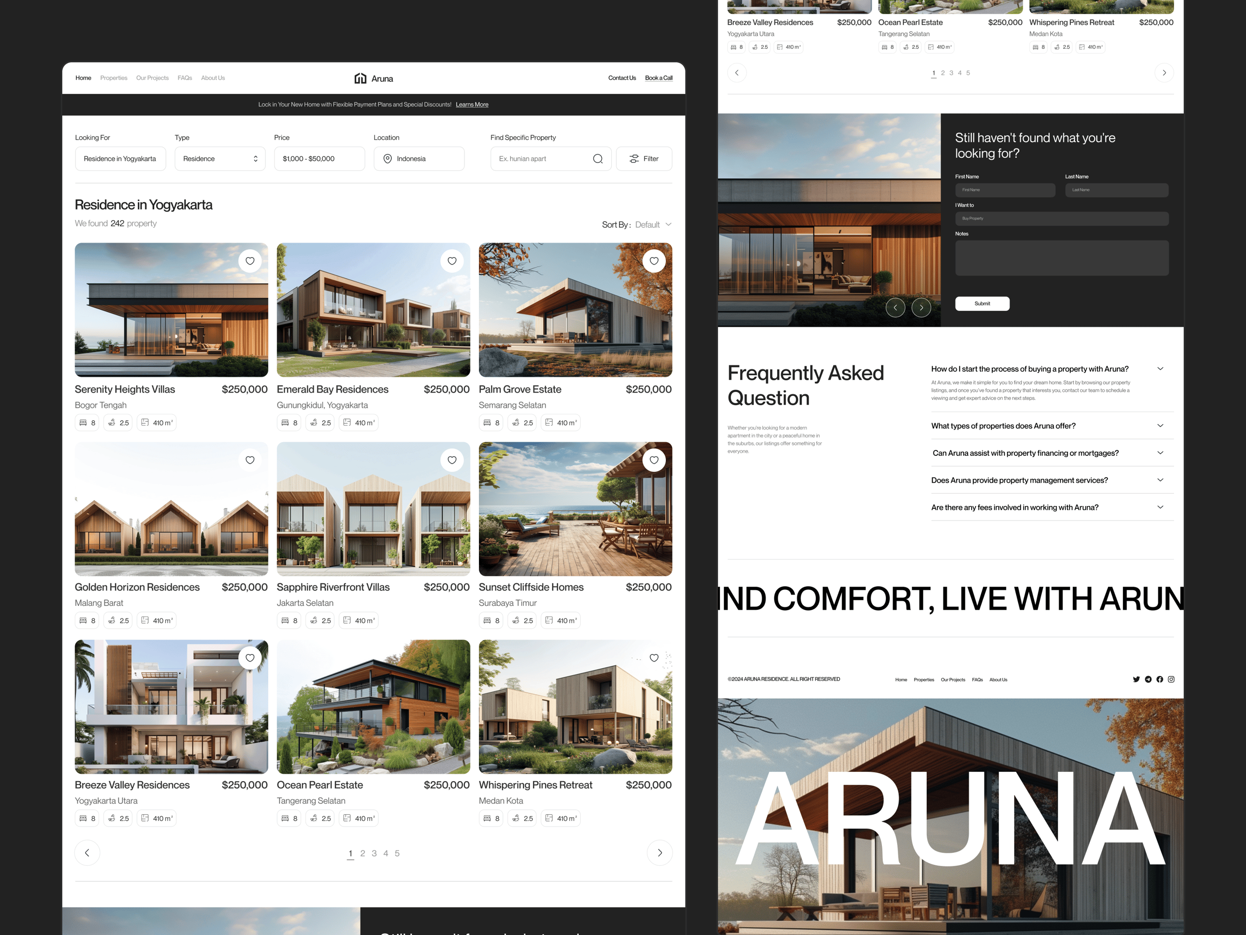 Aruna - Real Estate Property List