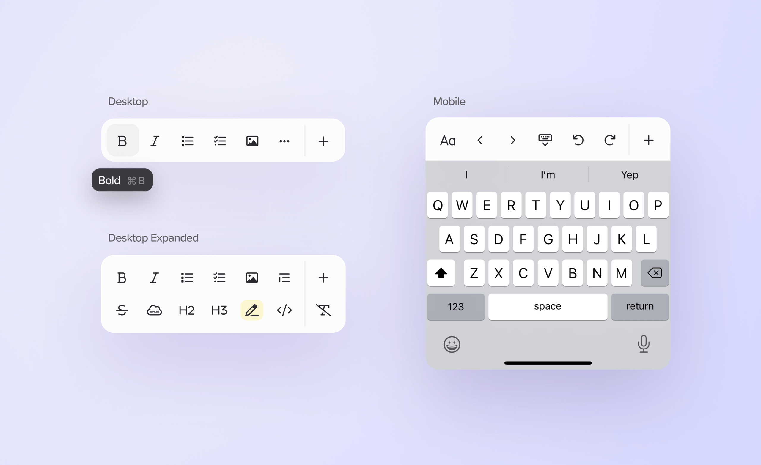Editor Toolbar