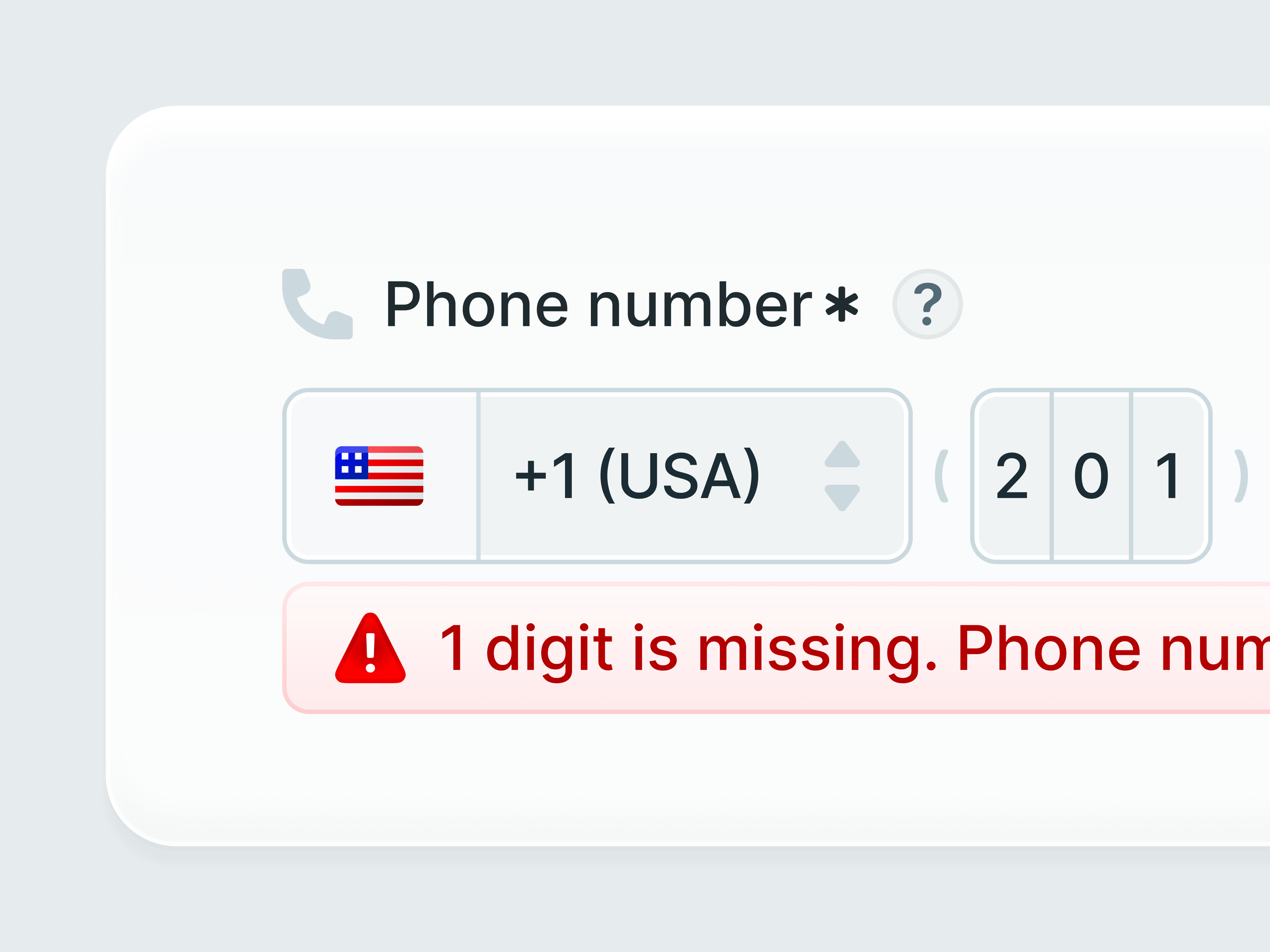  Phone Number Input Error State Updates