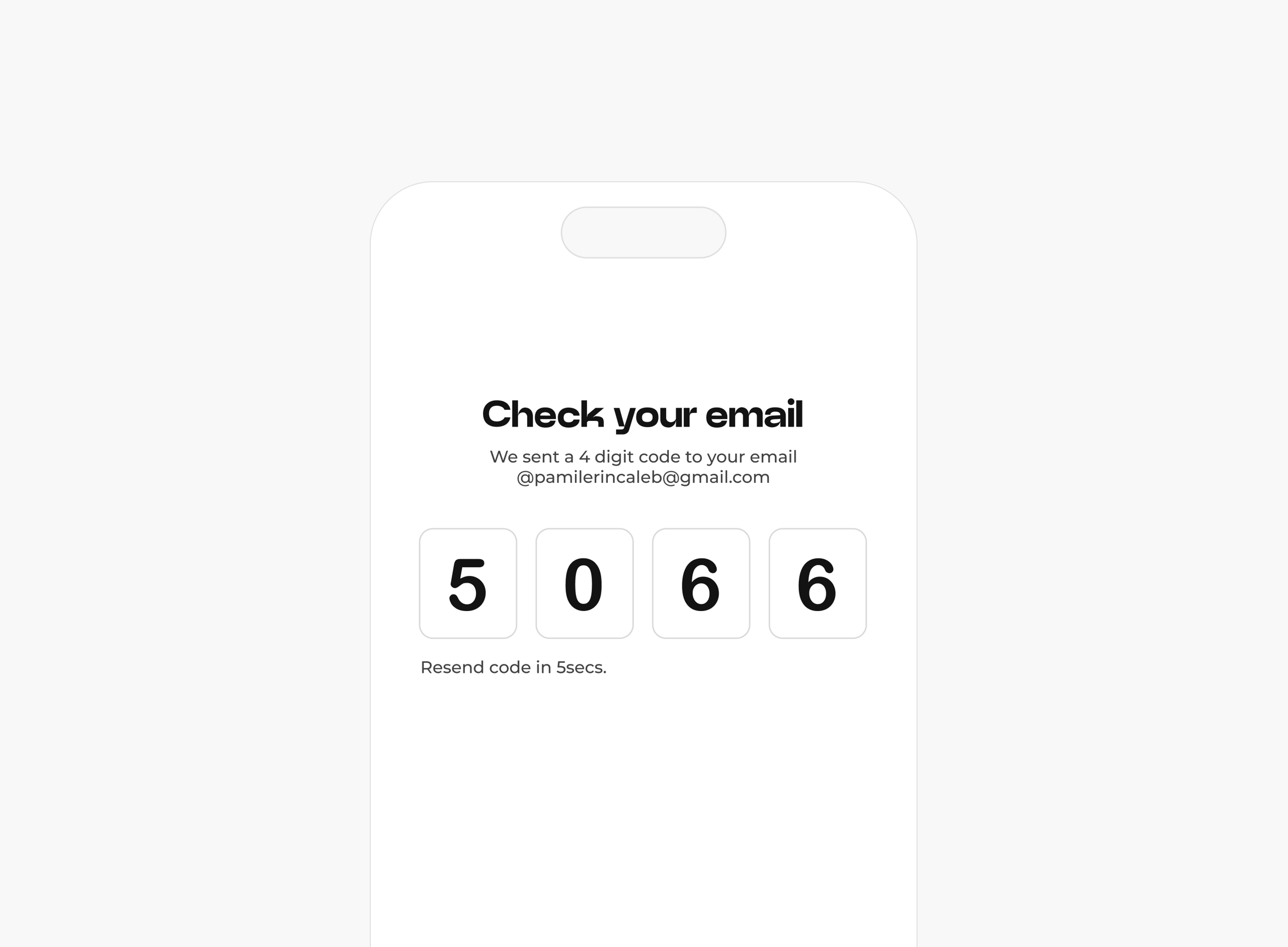 Email Verification Screen – Fintech Onboarding