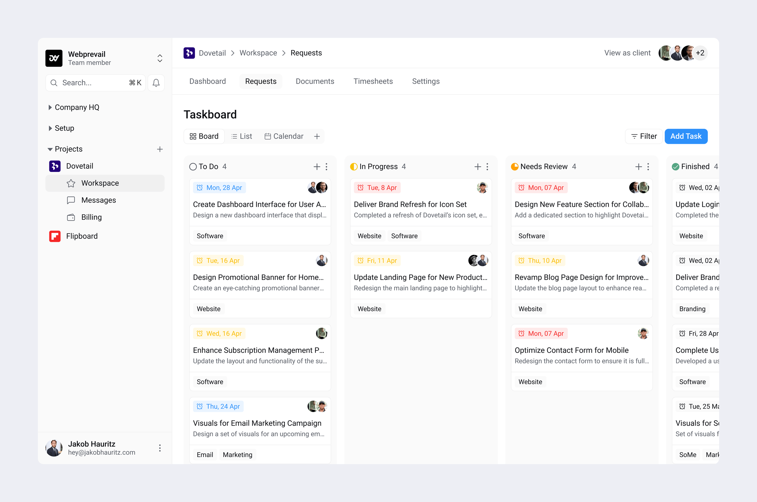 Kanban Board View
