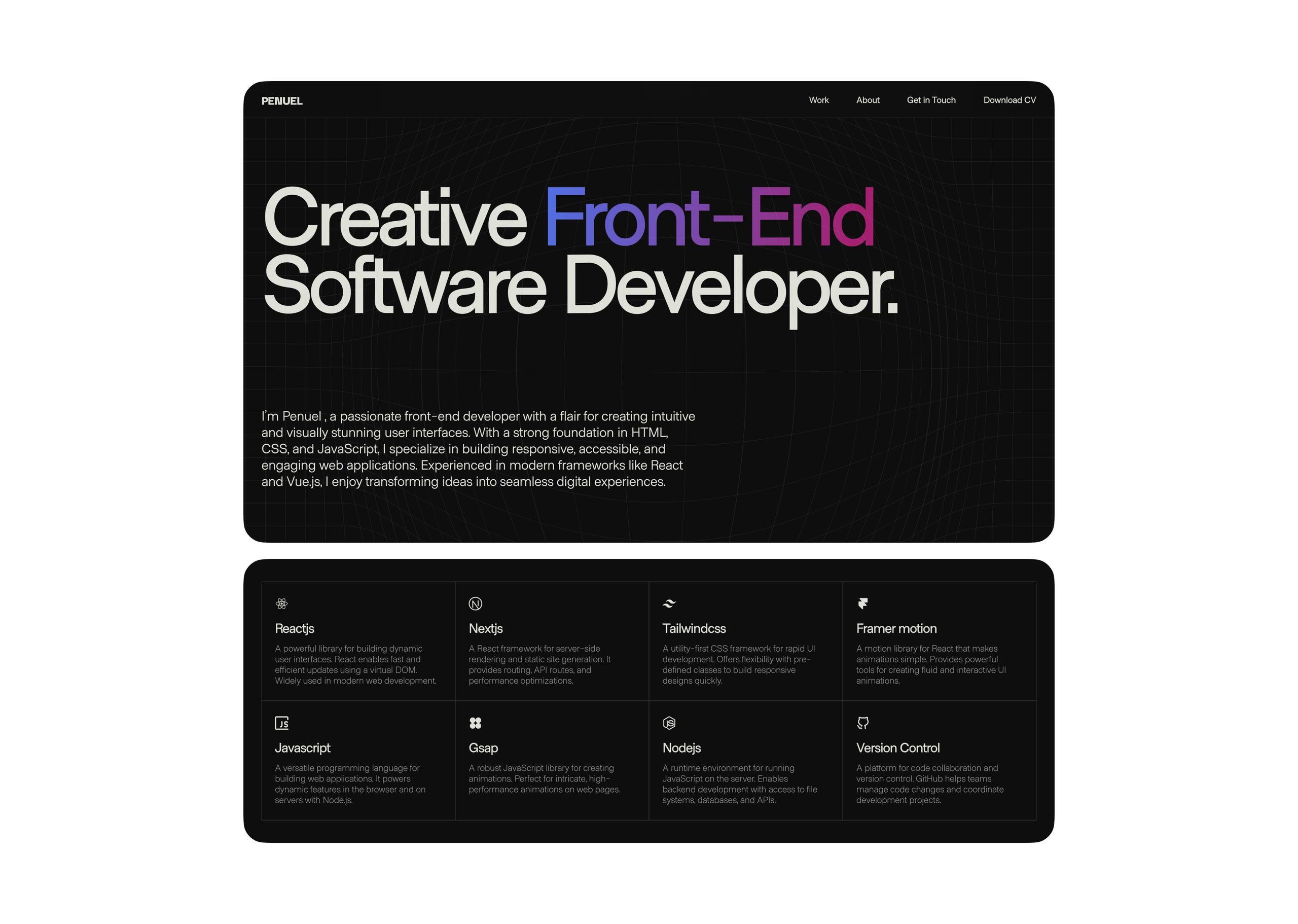 Penuel | Front-End Developer