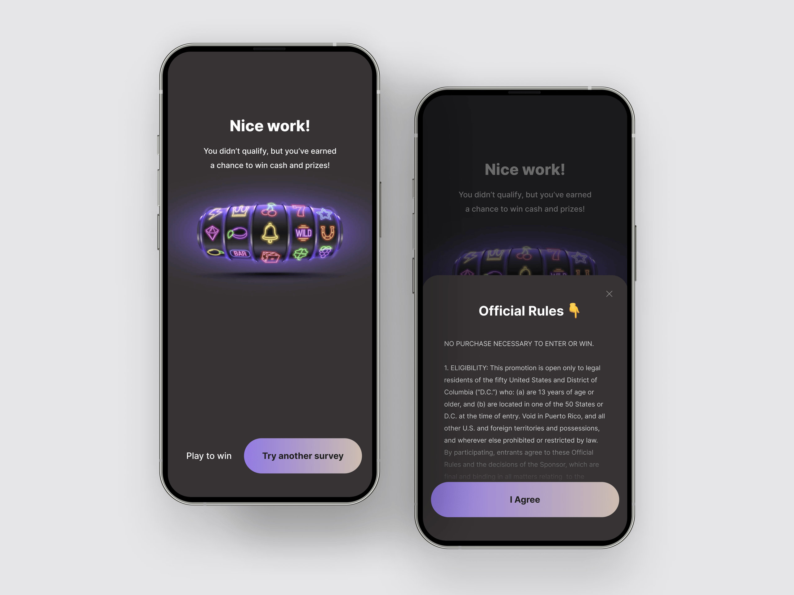 Chance Game Rules UI