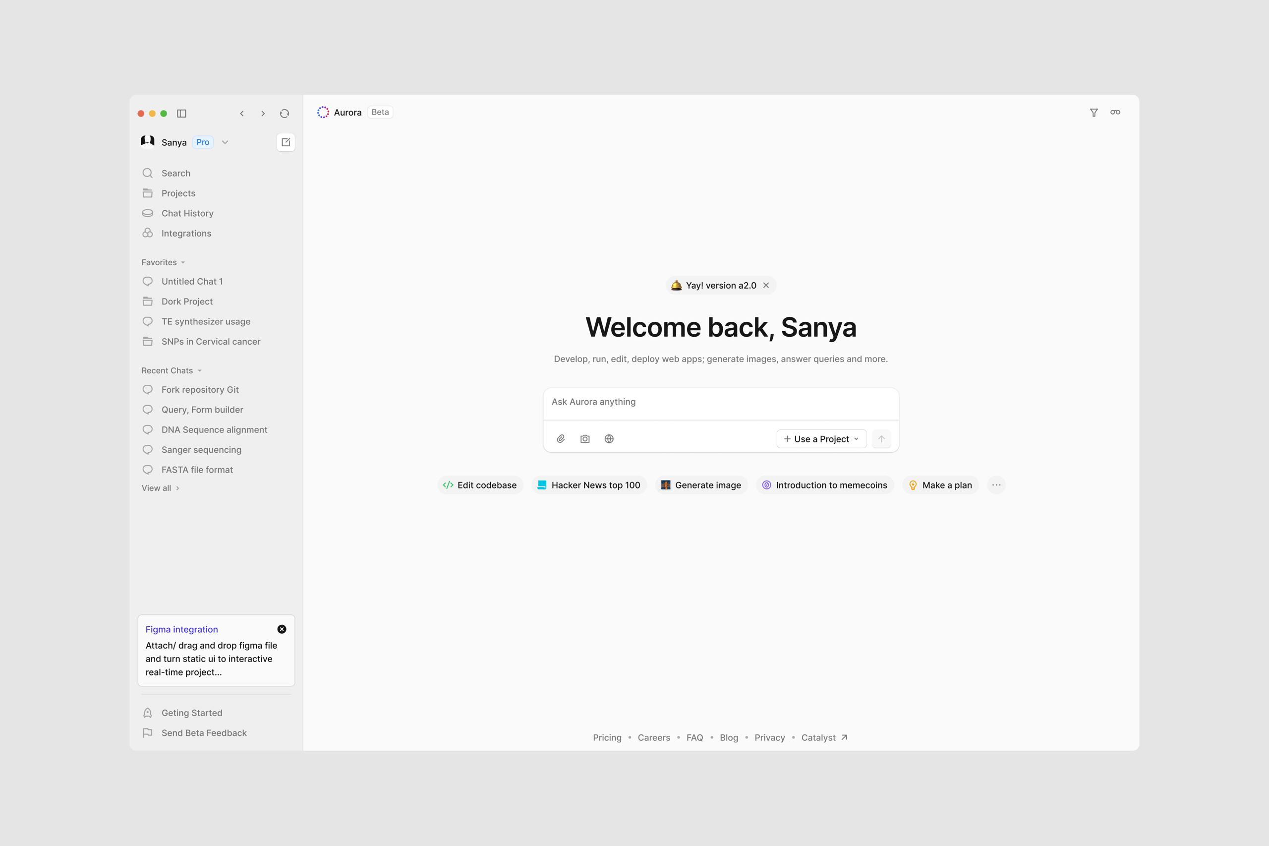 Aurora AI - V1 [New Chat]
