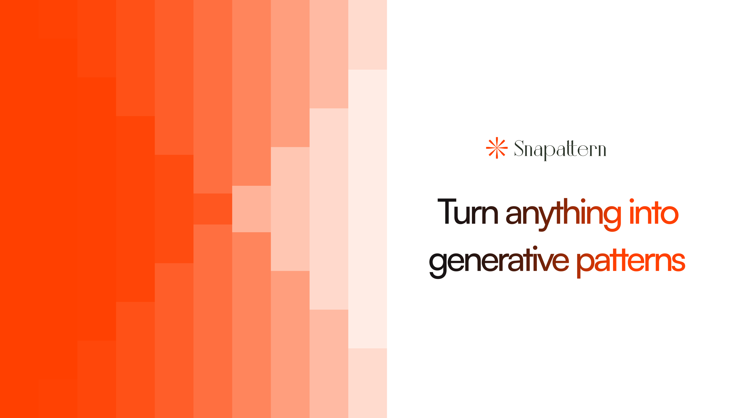 Snappatterns - Lets you to generate patterns based on anything object you select. 

