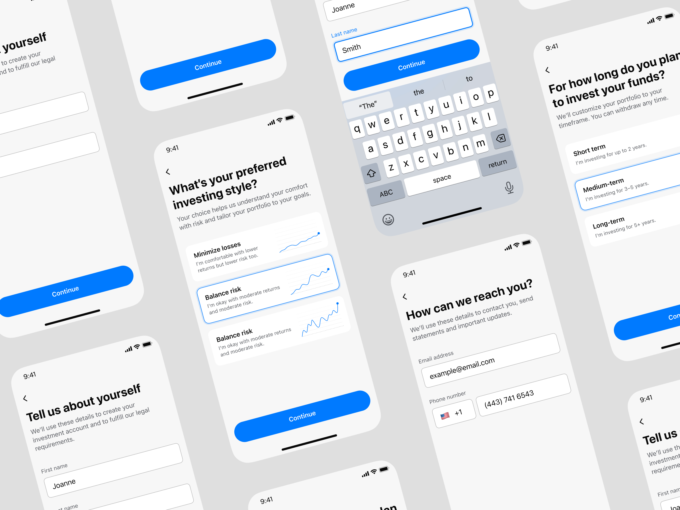 Fintech app onboarding 