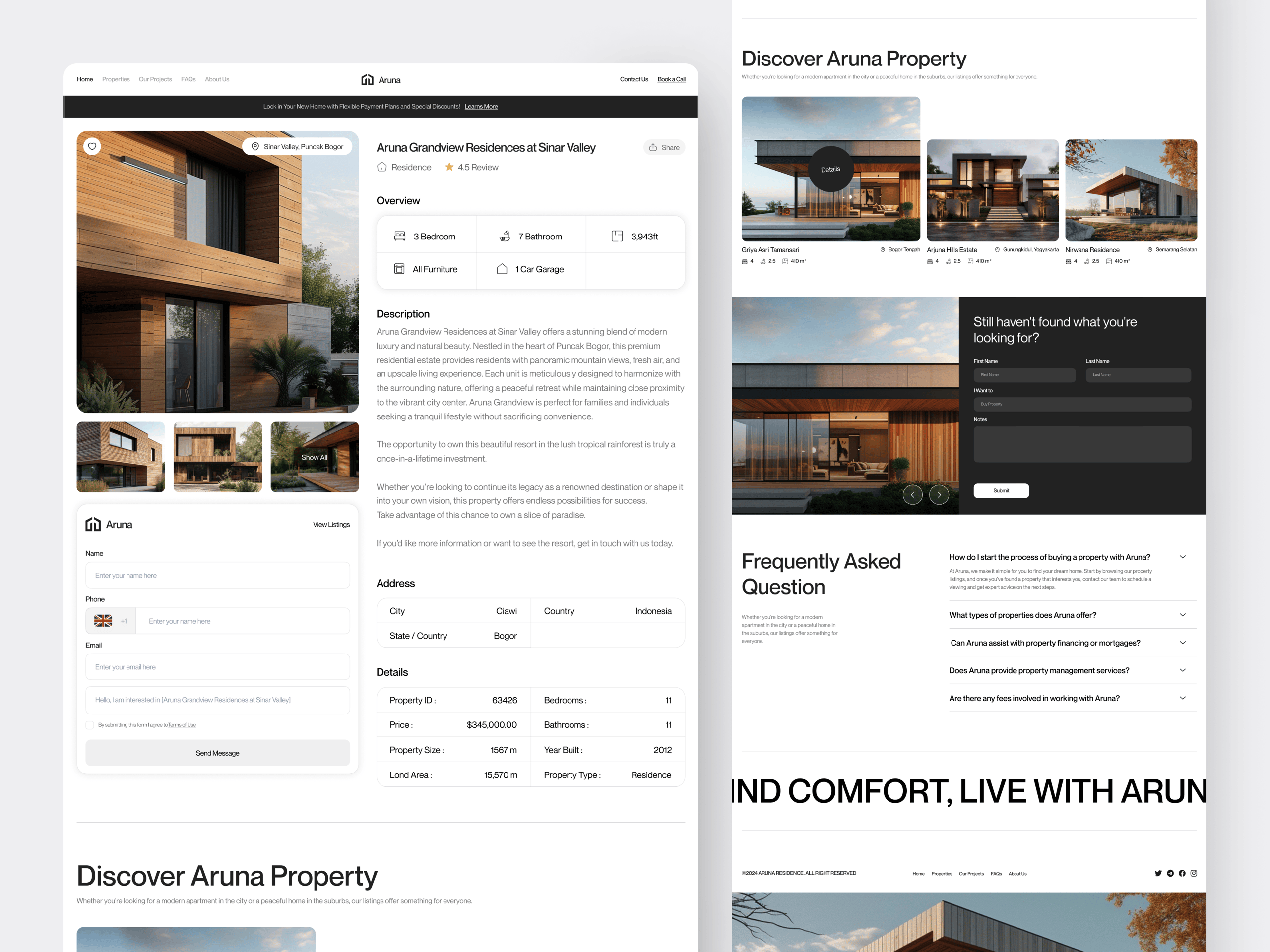 Aruna - Real Estate Details Page