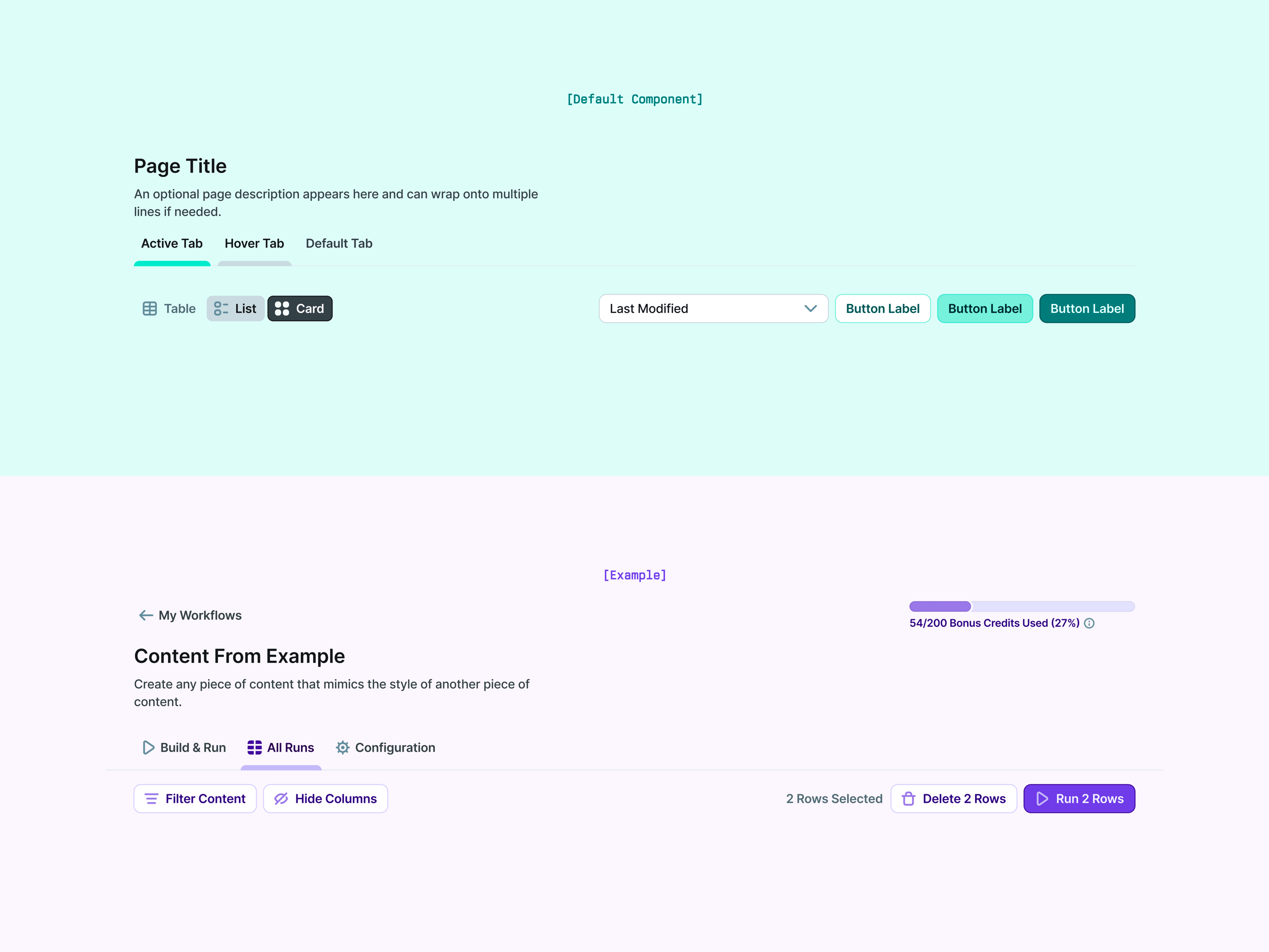 copy.ai Design System - Navigation