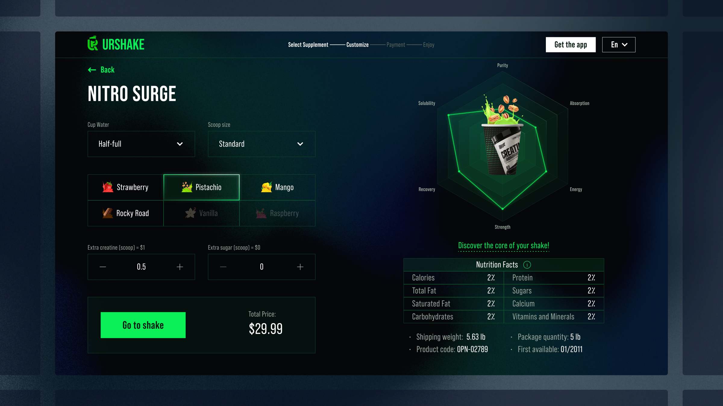 URShake – Smart Gym Kiosk UI/UX Design