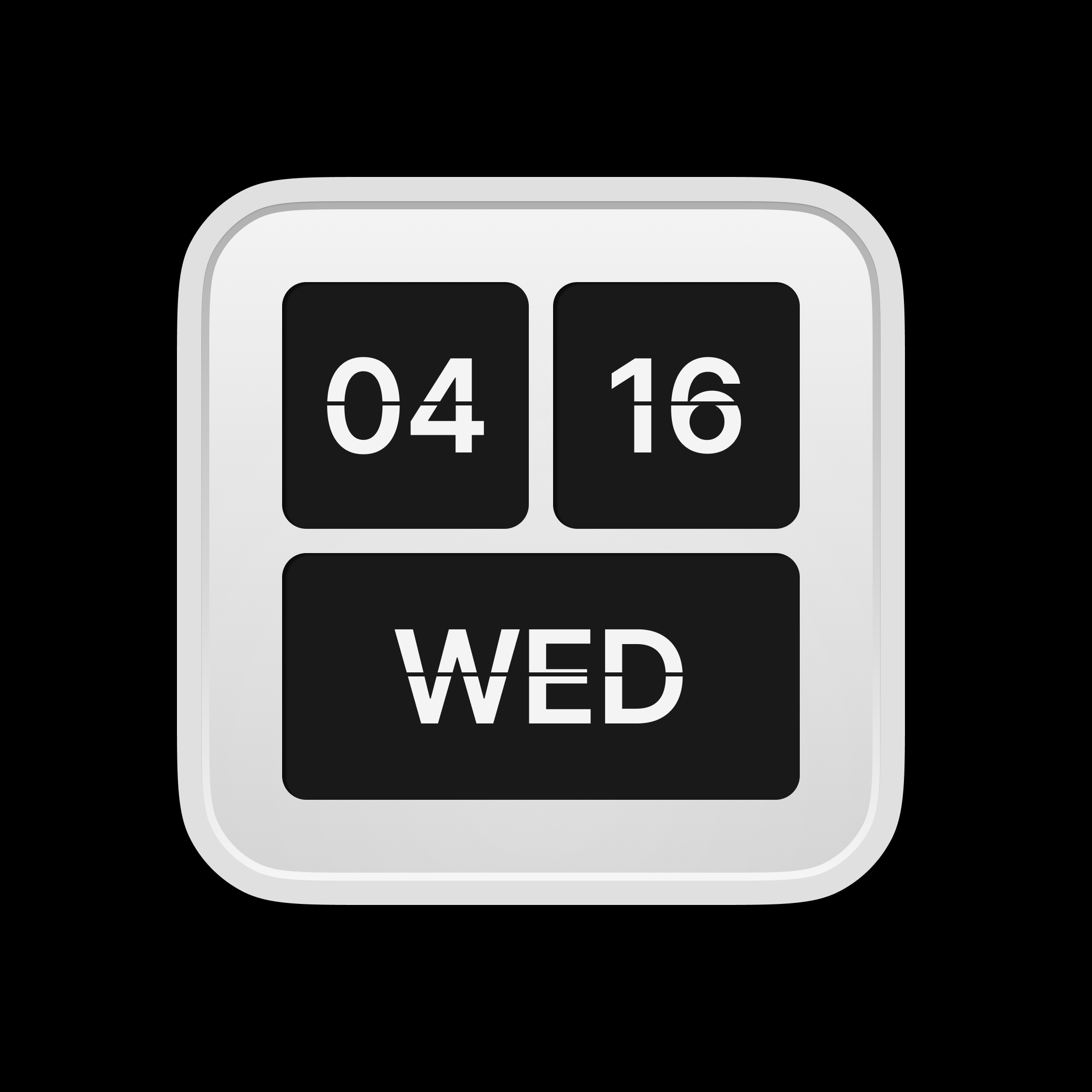 Ticker Clock Widget