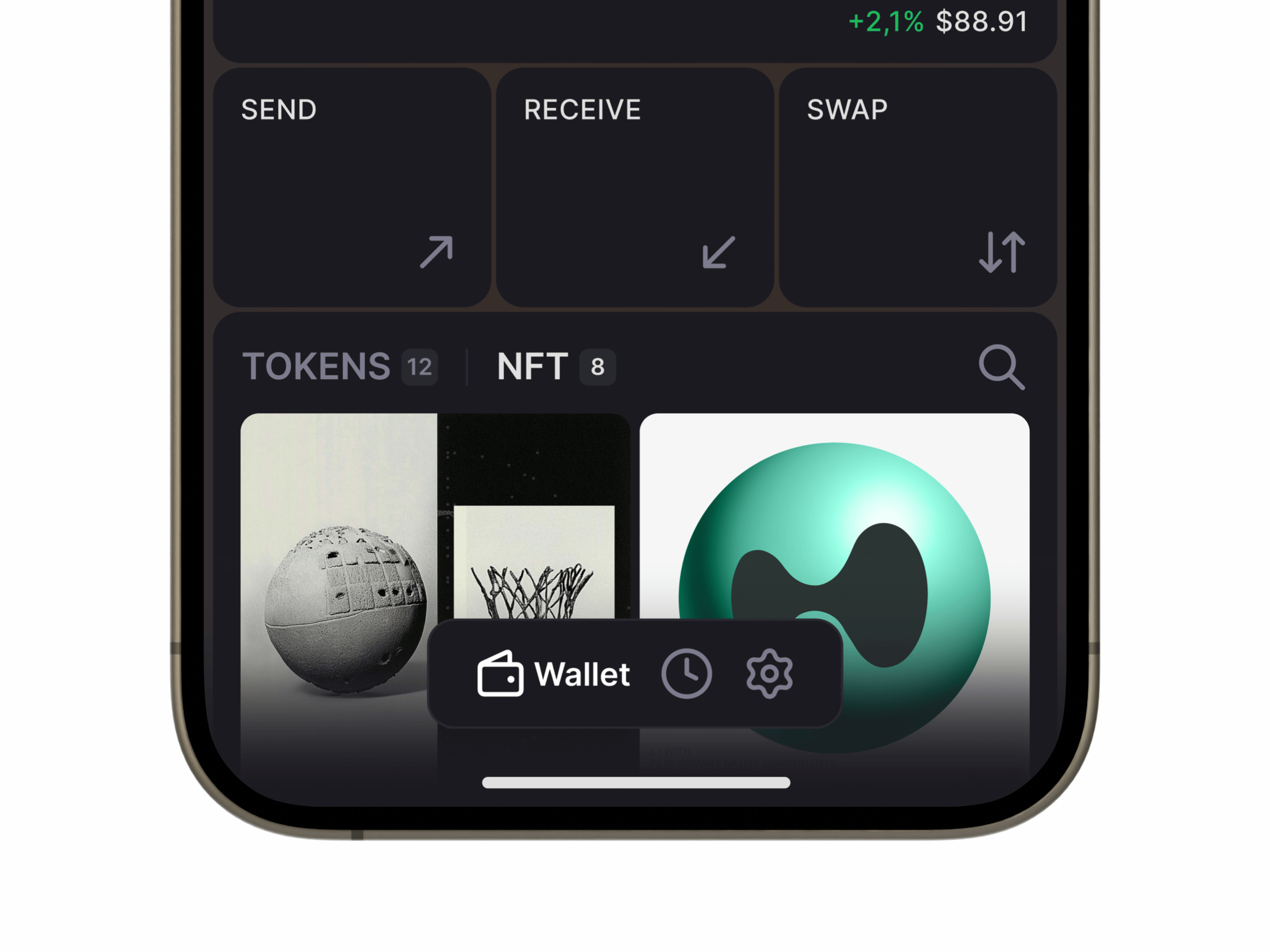 The Crypto Wallet UI Kit | NFT Kirill Lipovoi by Kirill Lipovoi | Layers