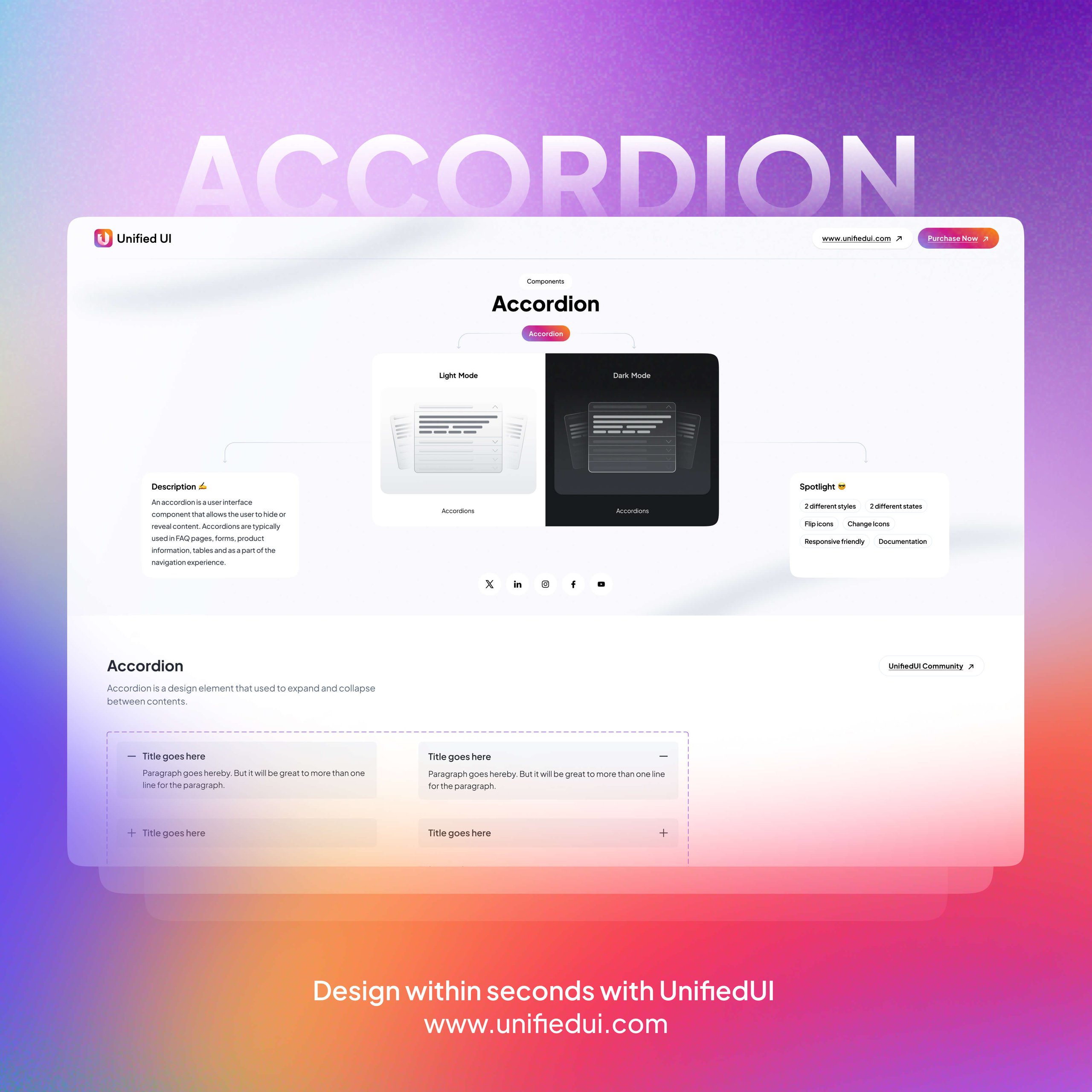 Accordion - UnifiedUI
