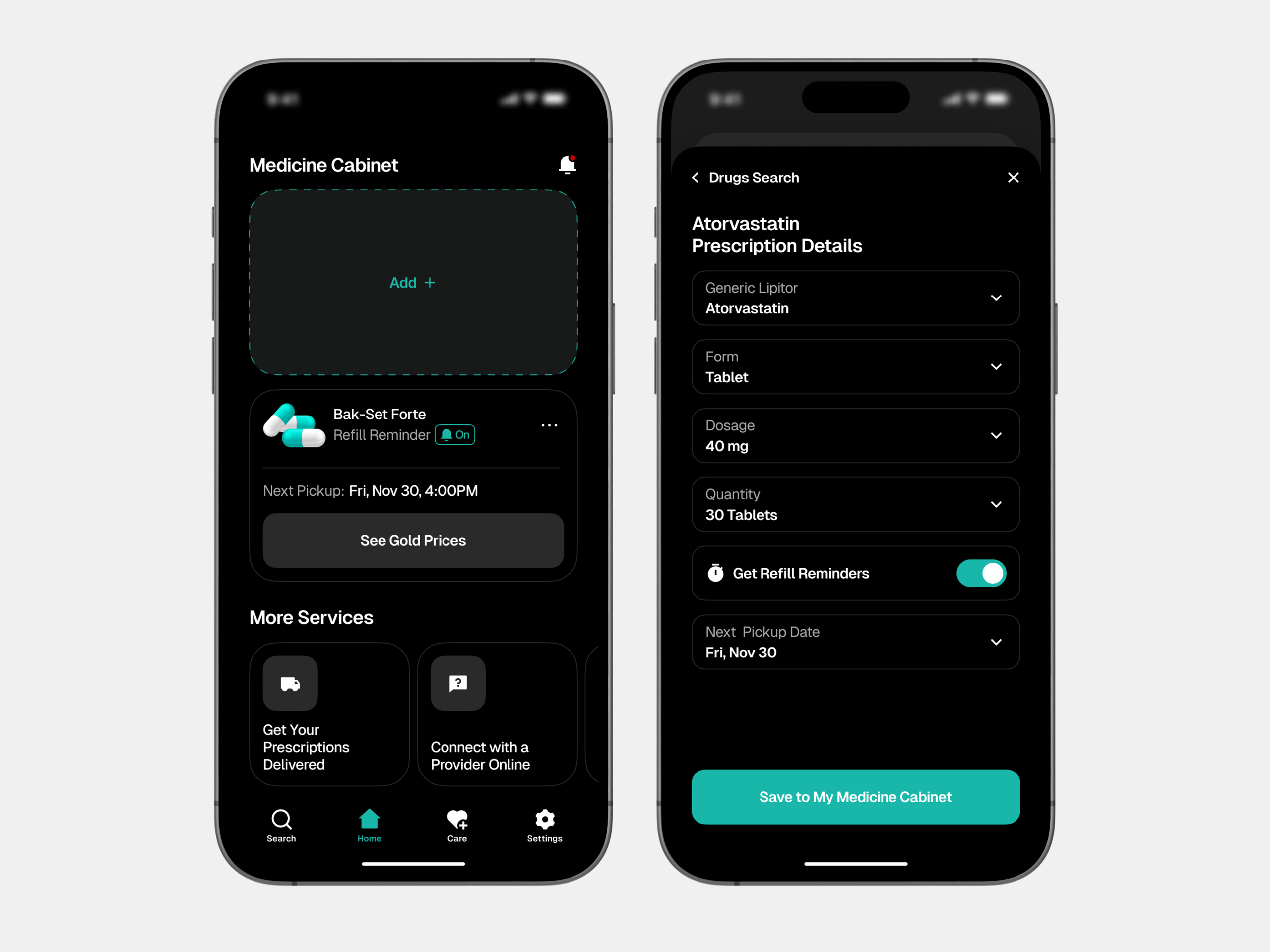 Medicine App | Dark Mode