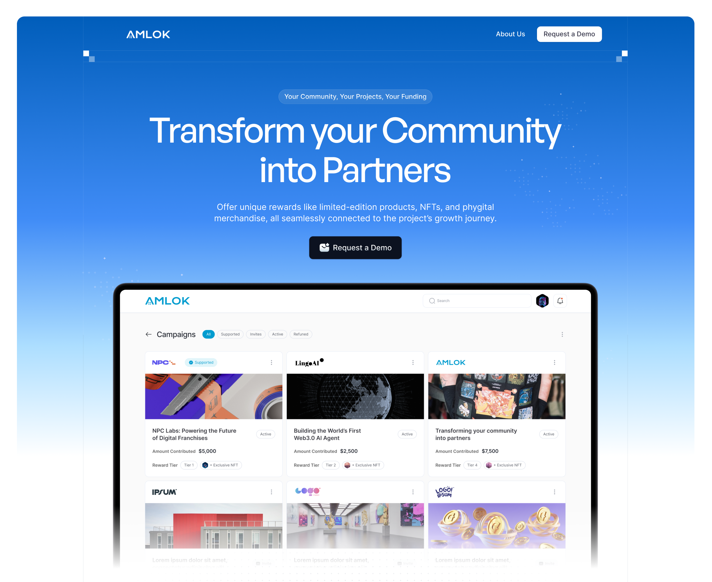 Landing Page design