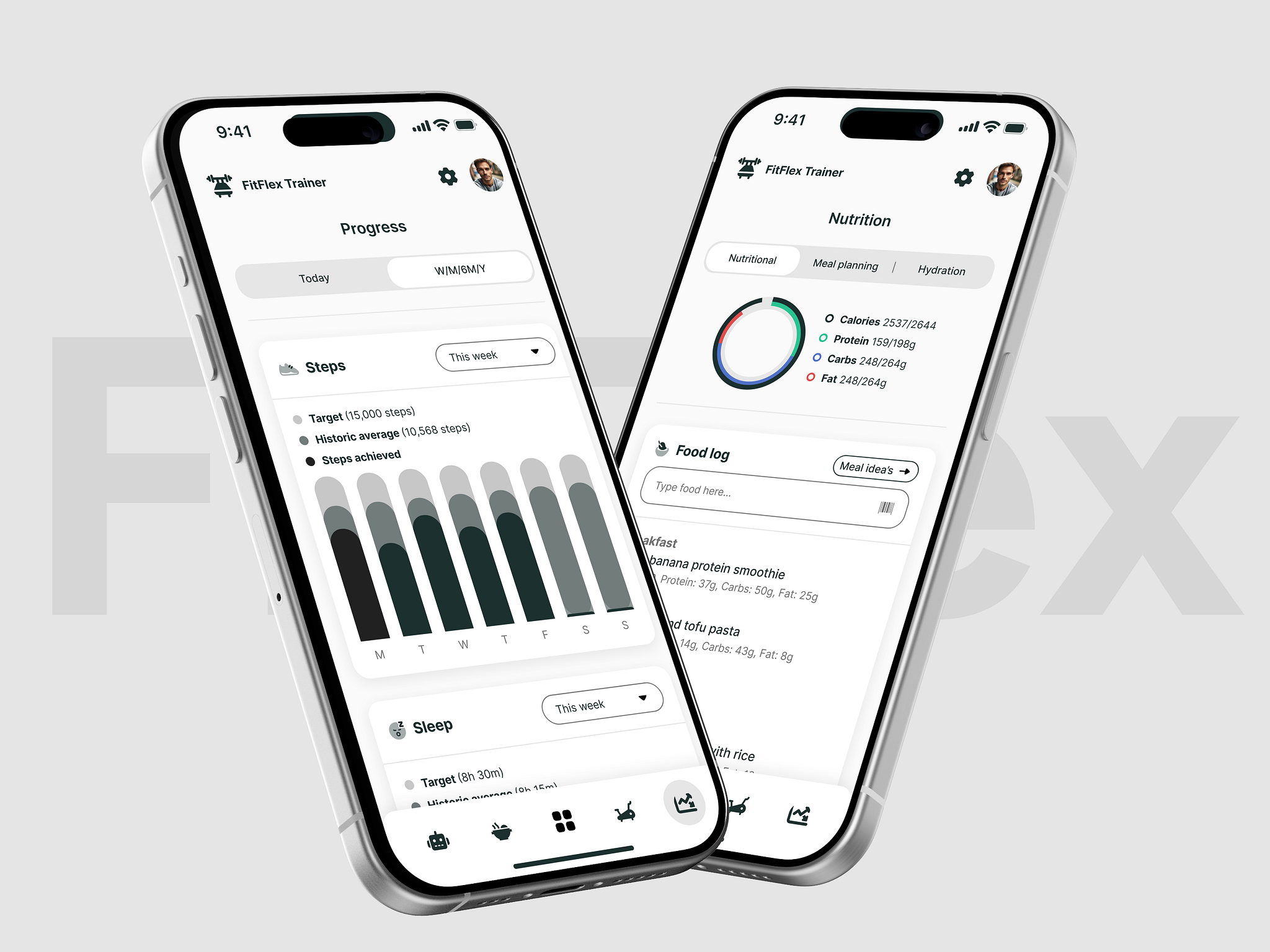 FitFlex Trainer - More Screens