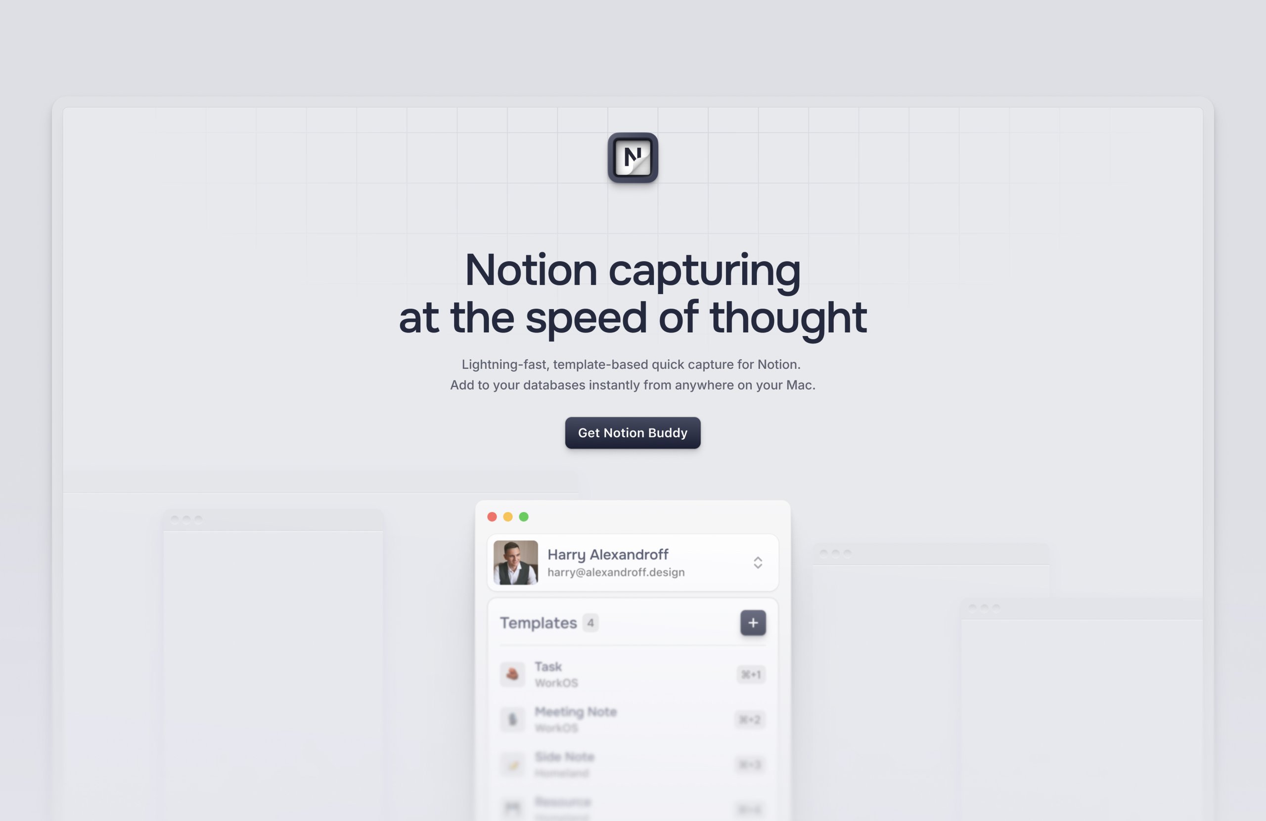 Productivity App Landing Page