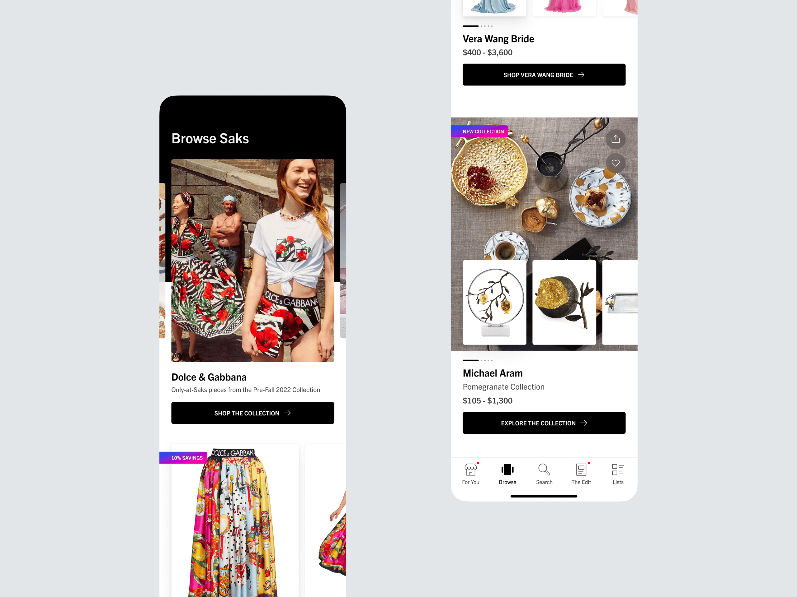 Saks iOS App