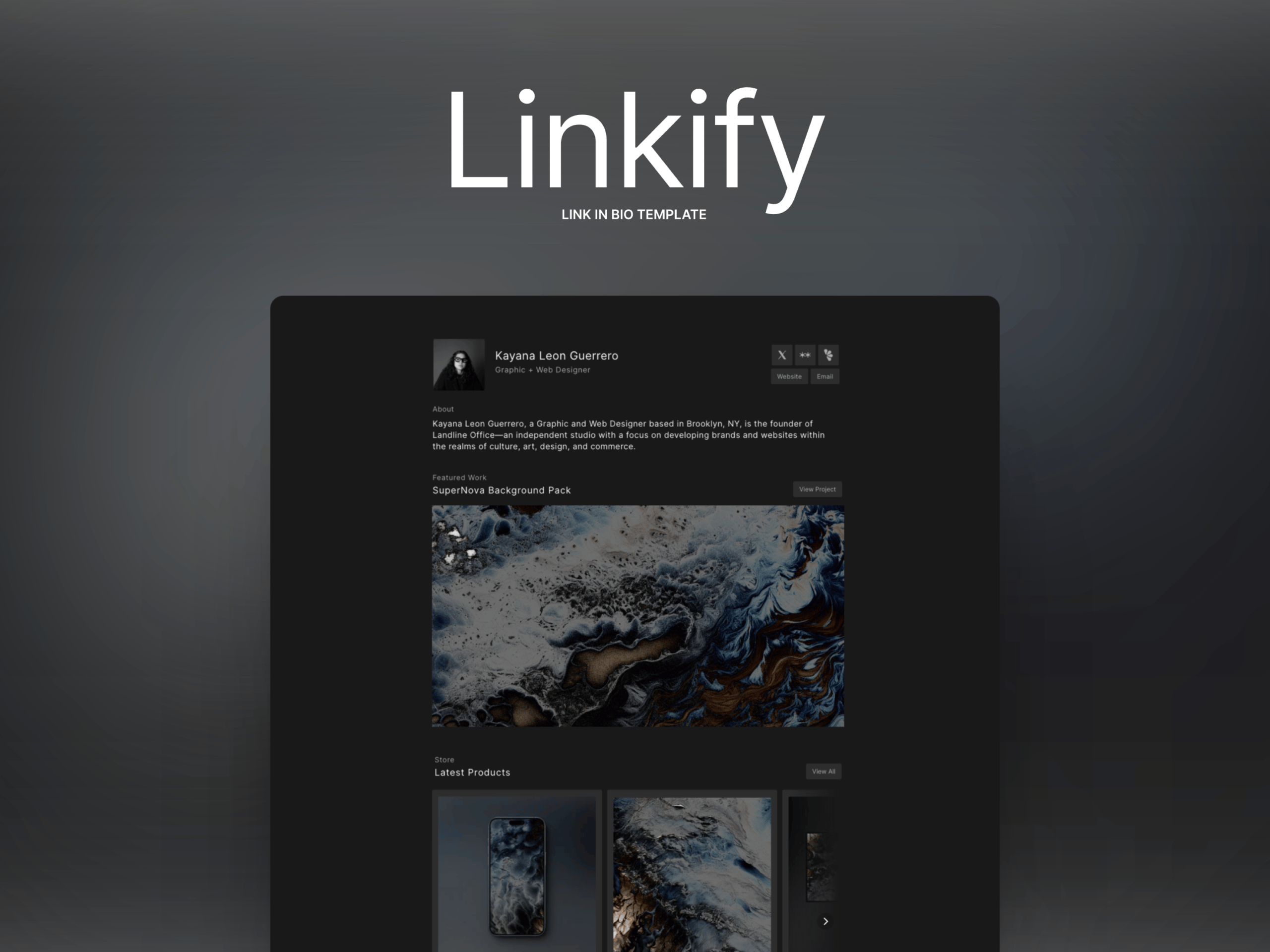 Linkify - Link In Bio Framer Template