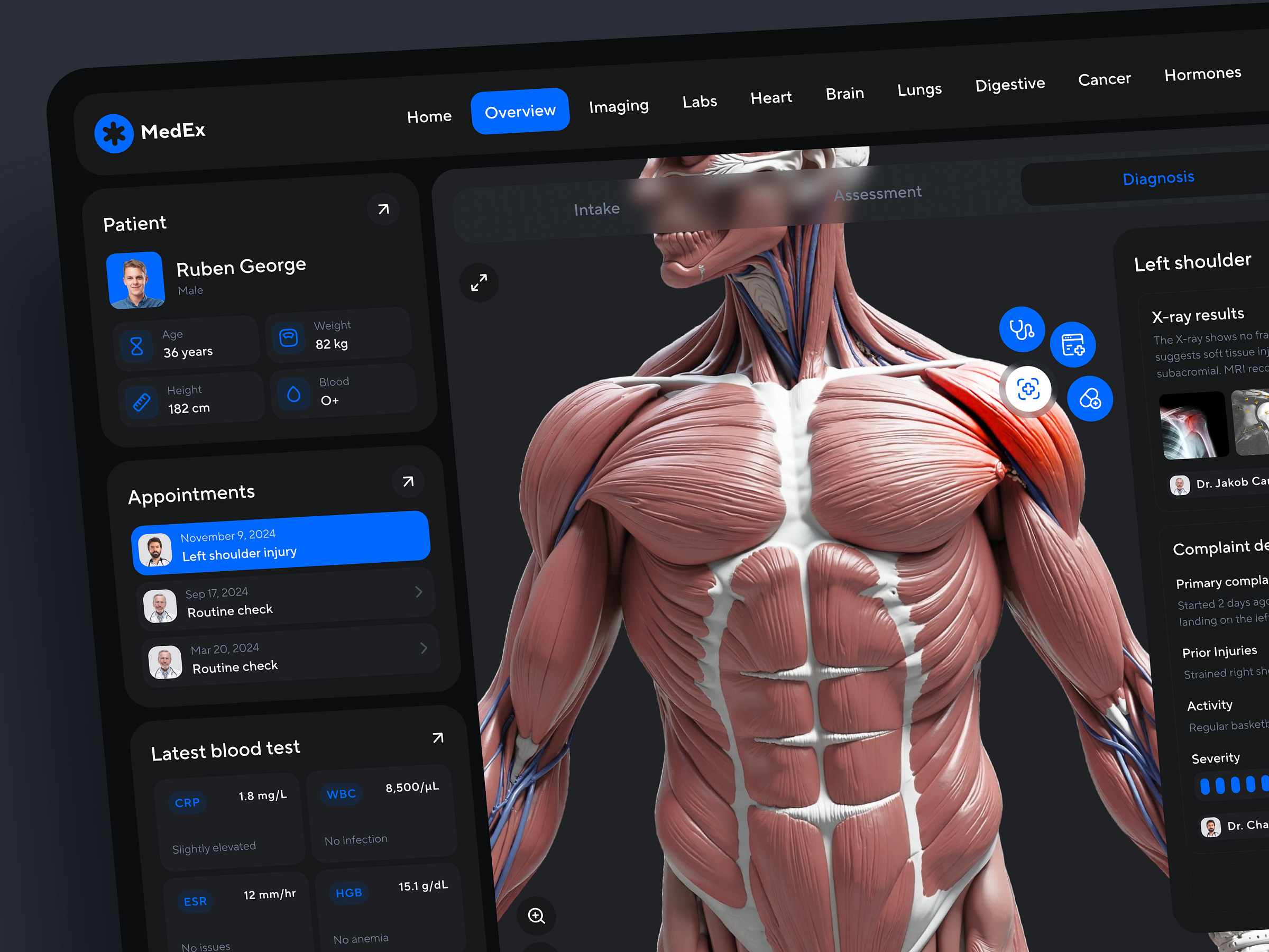 Practice Management Software Dashboard Design