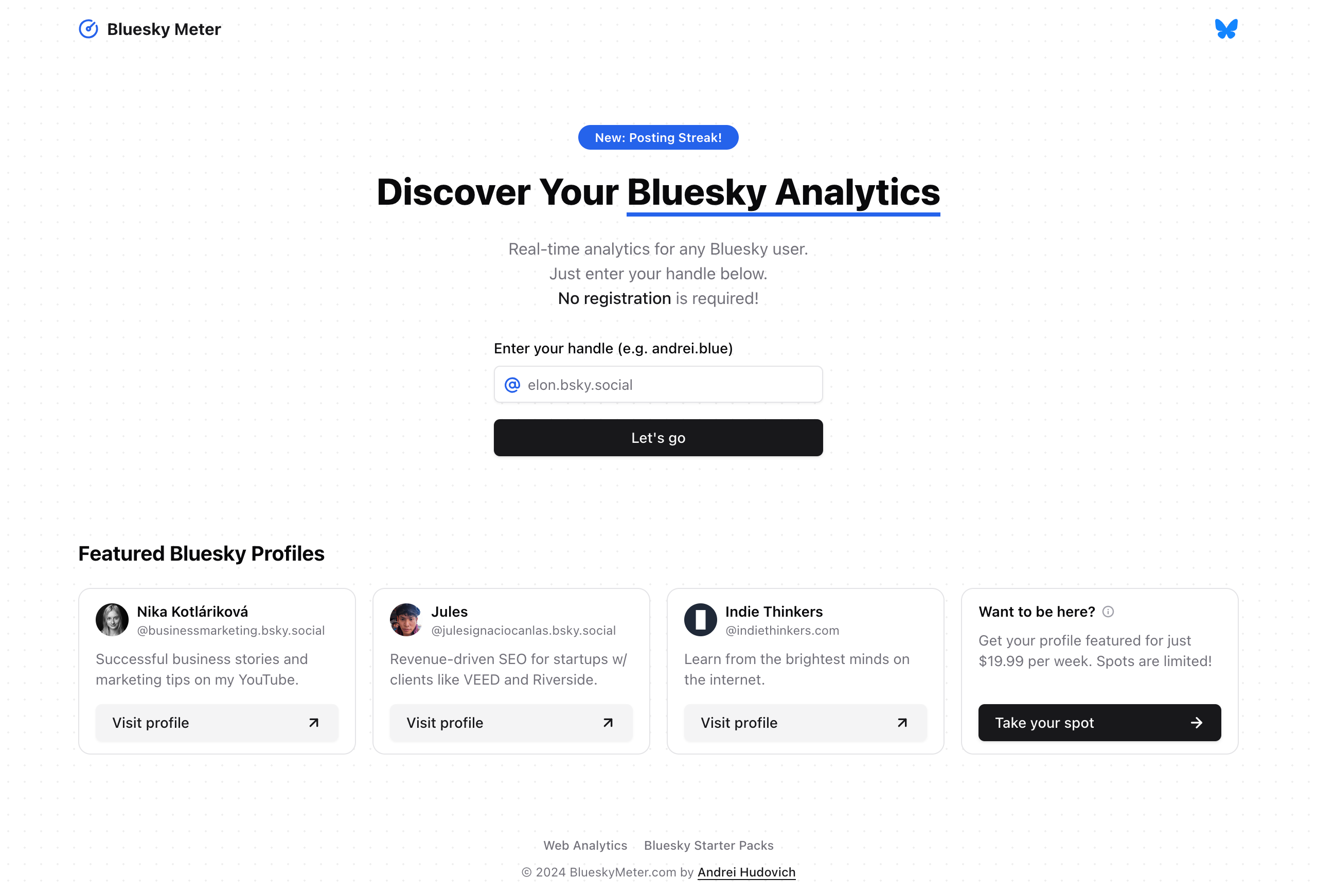 Minimalistic Landing Page