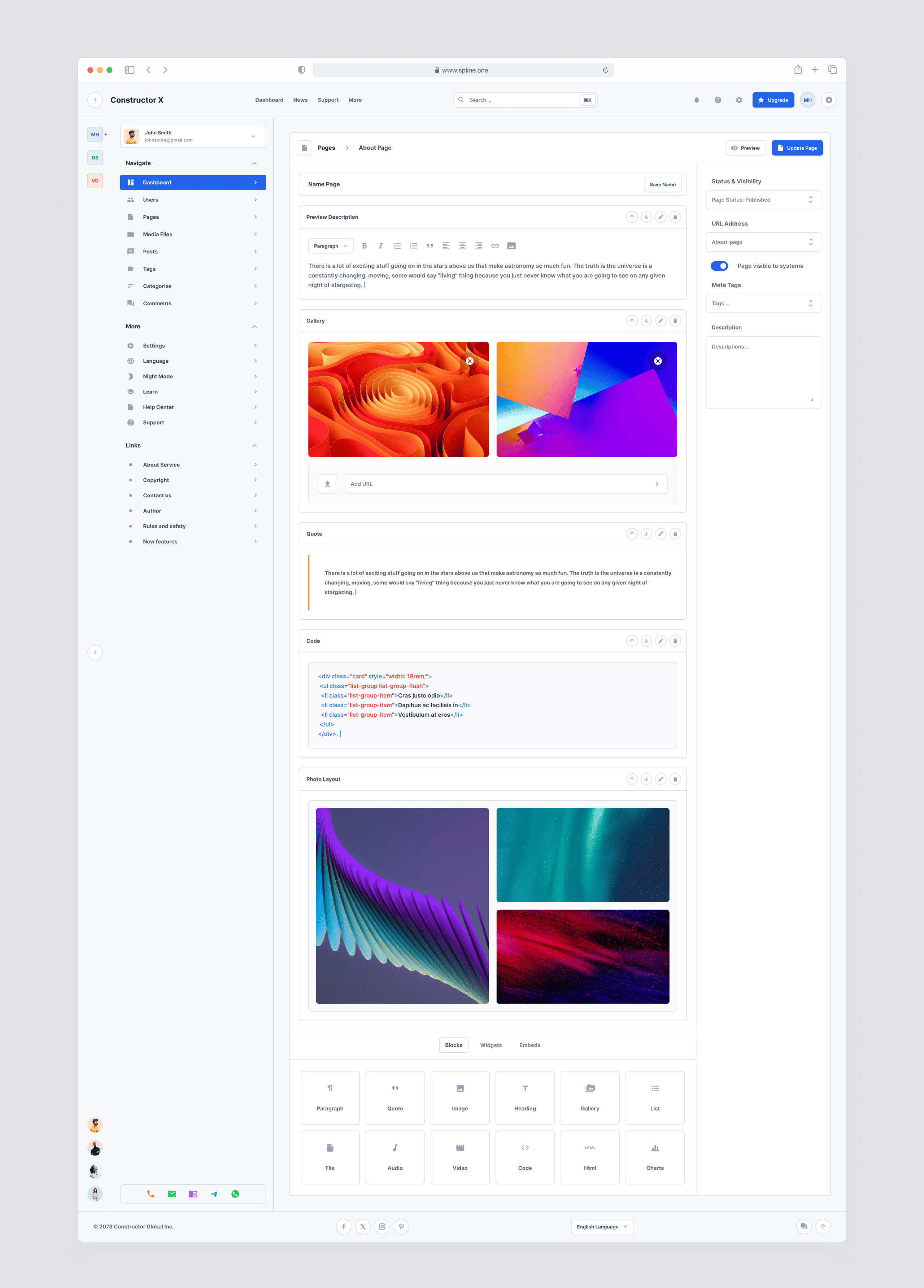 CMS Dashboards