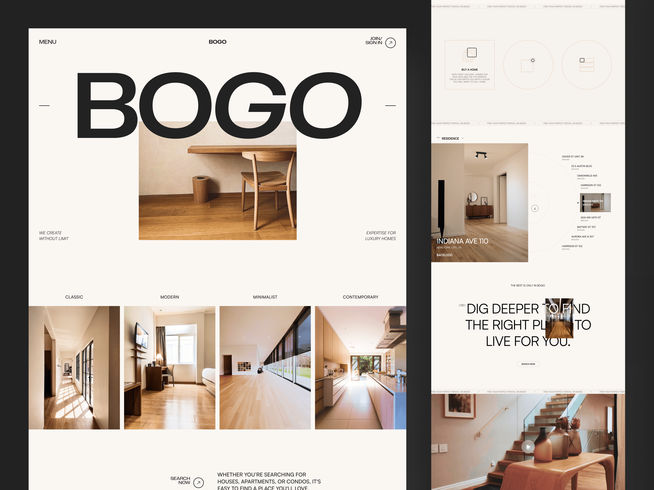 BOGO - Real Estate Landing Page