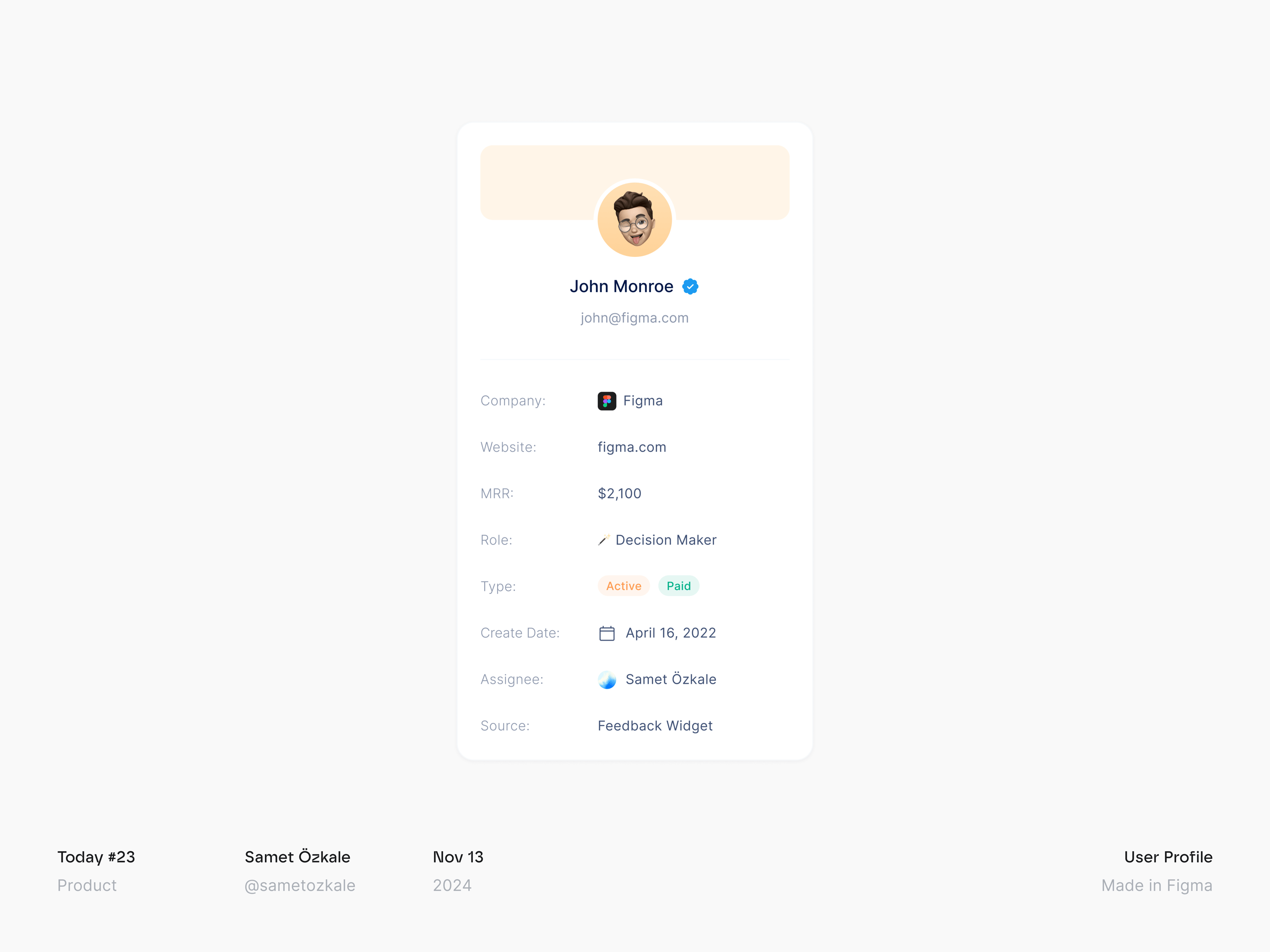 User Profile