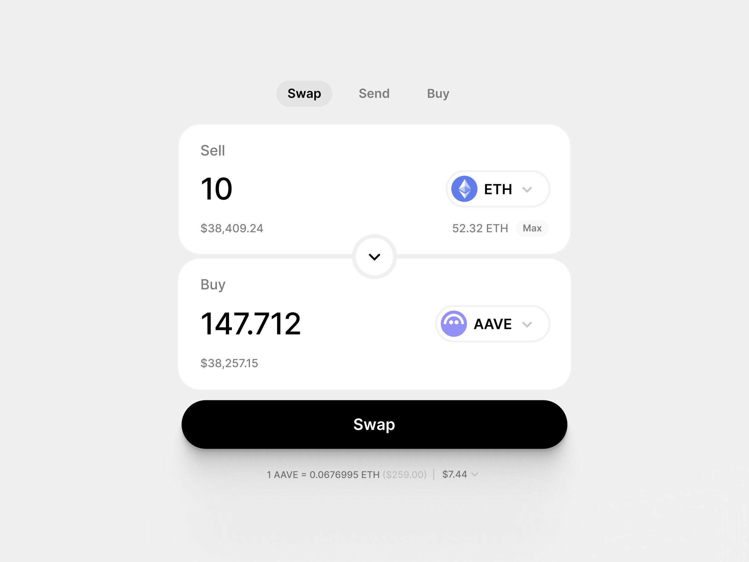 Token Swap Component