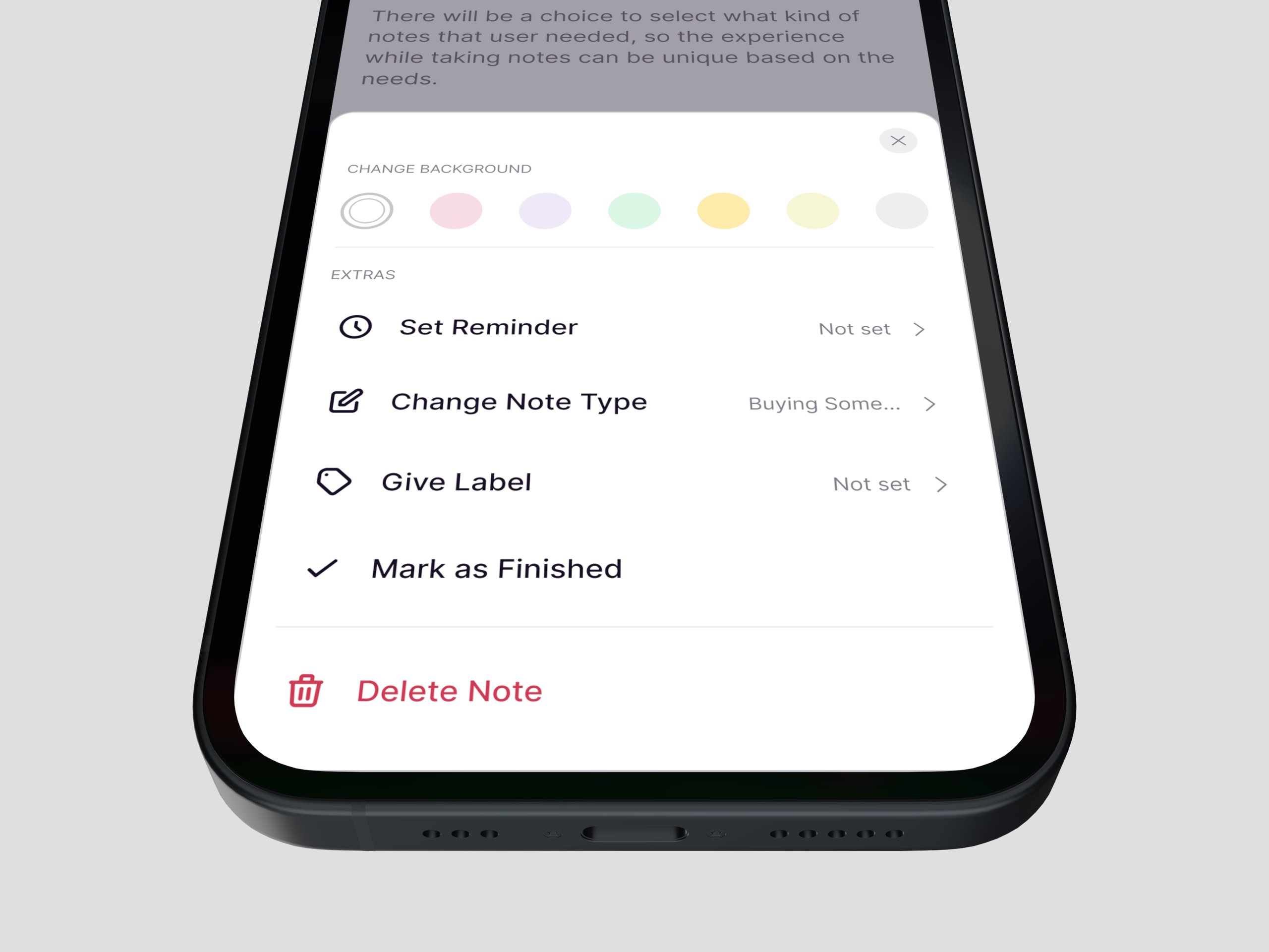 Bottom Extra Menu - Makarya Notes
