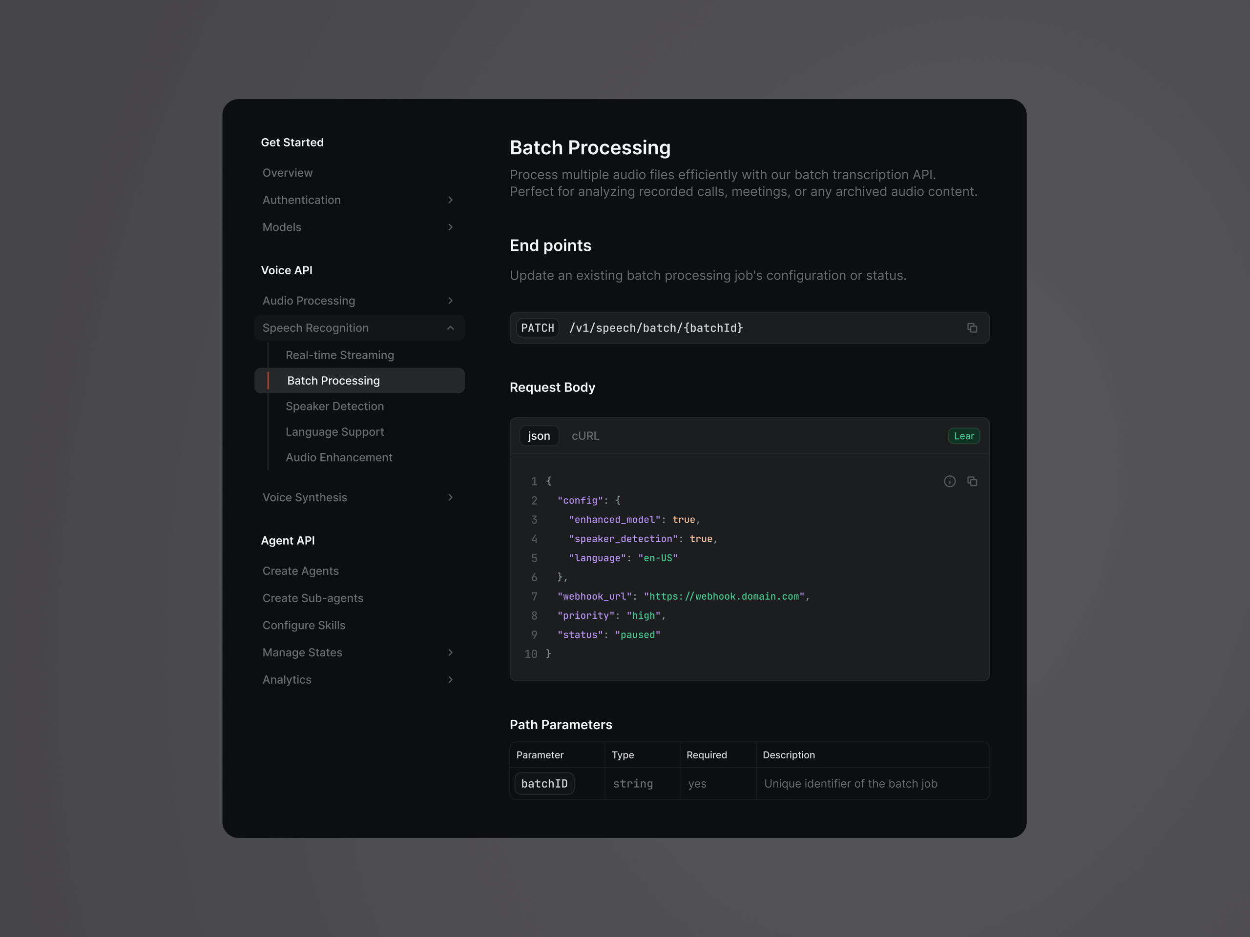 API Docs - AI Agent