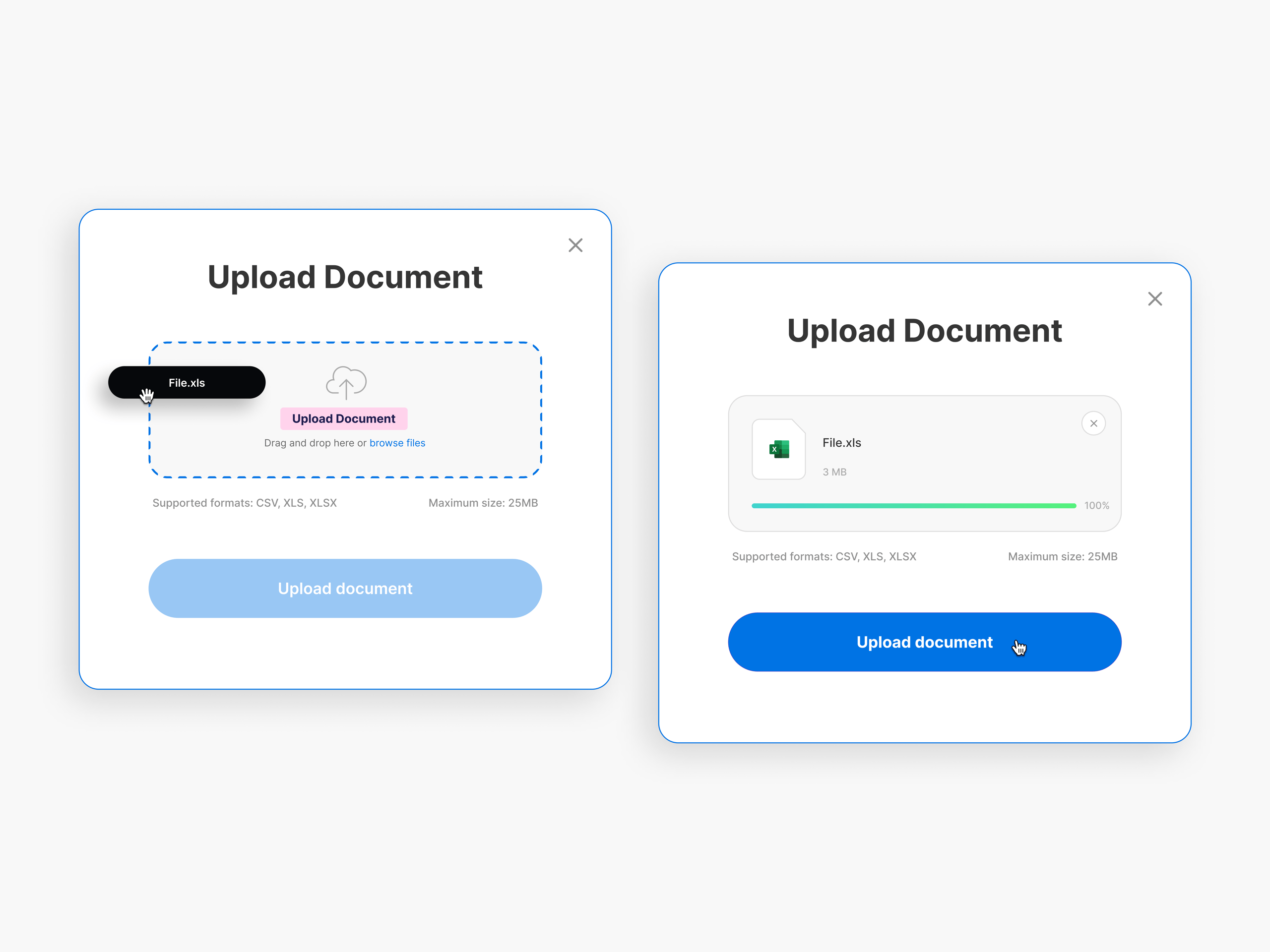 Upload Document UI