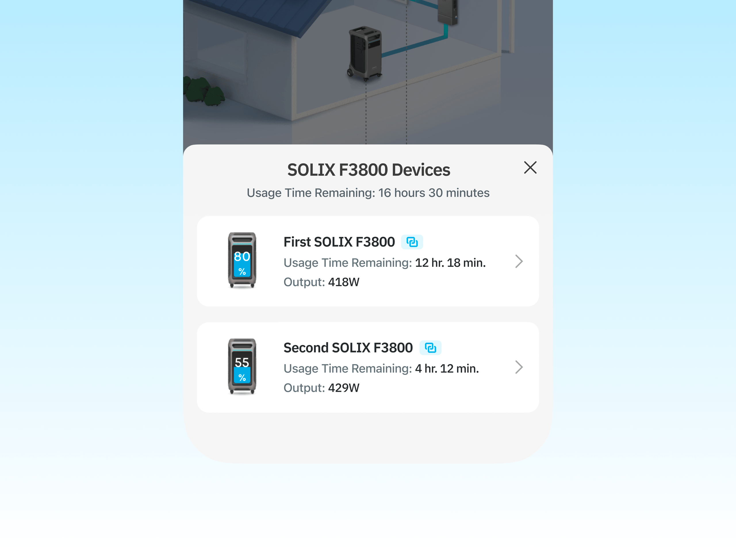 Anker iOS Usage Time Remaining Quick Preview Feature Concept