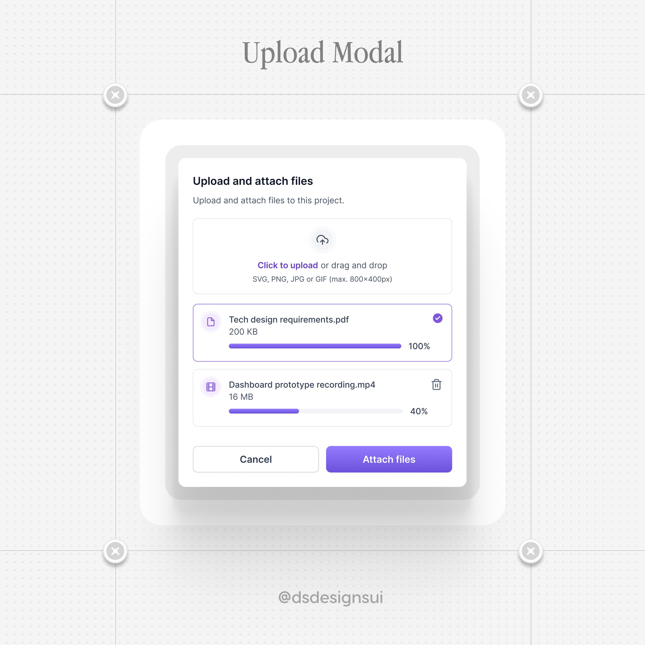 File Upload Modal