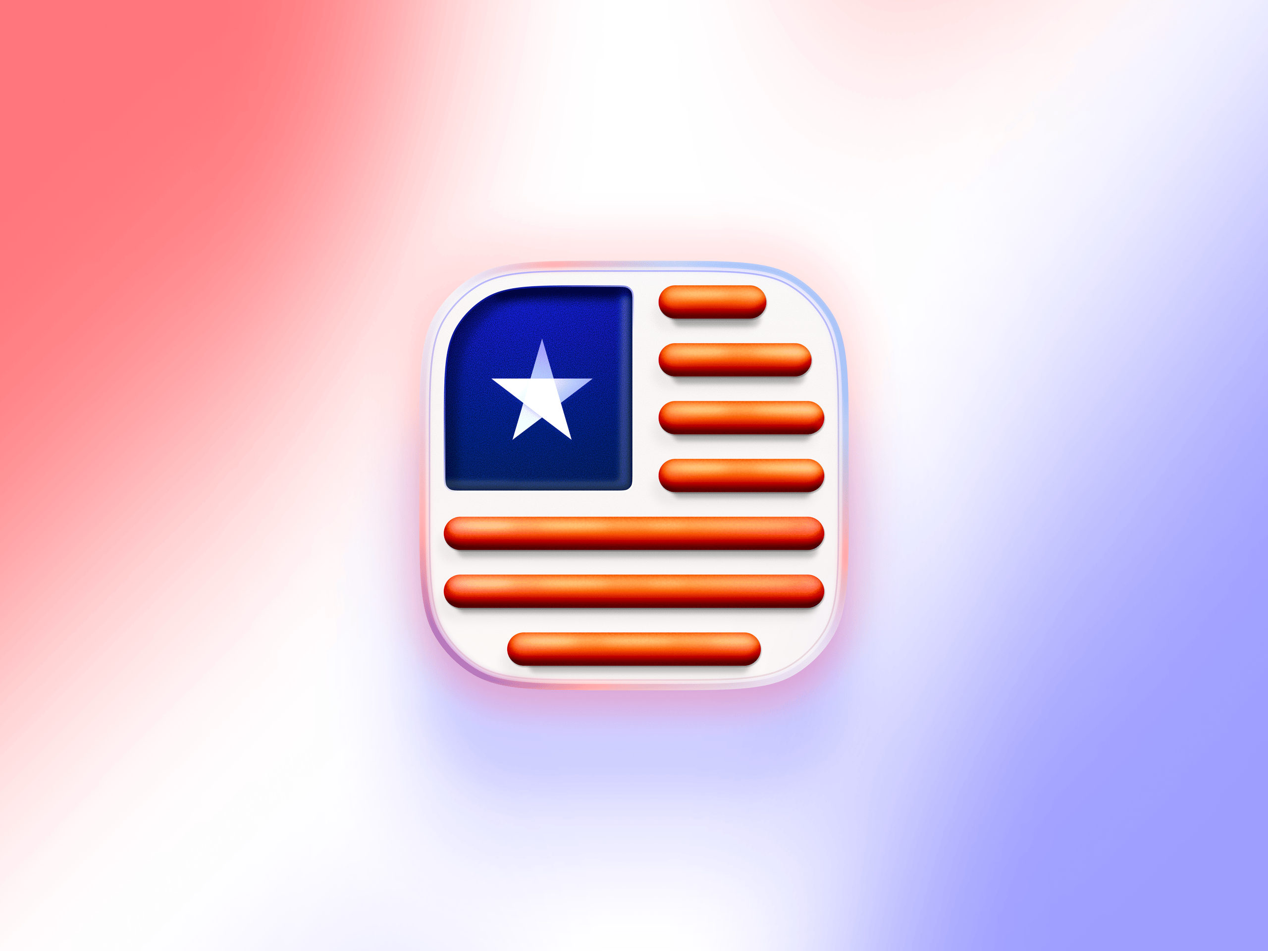 American Hot Dog Flag App Icon